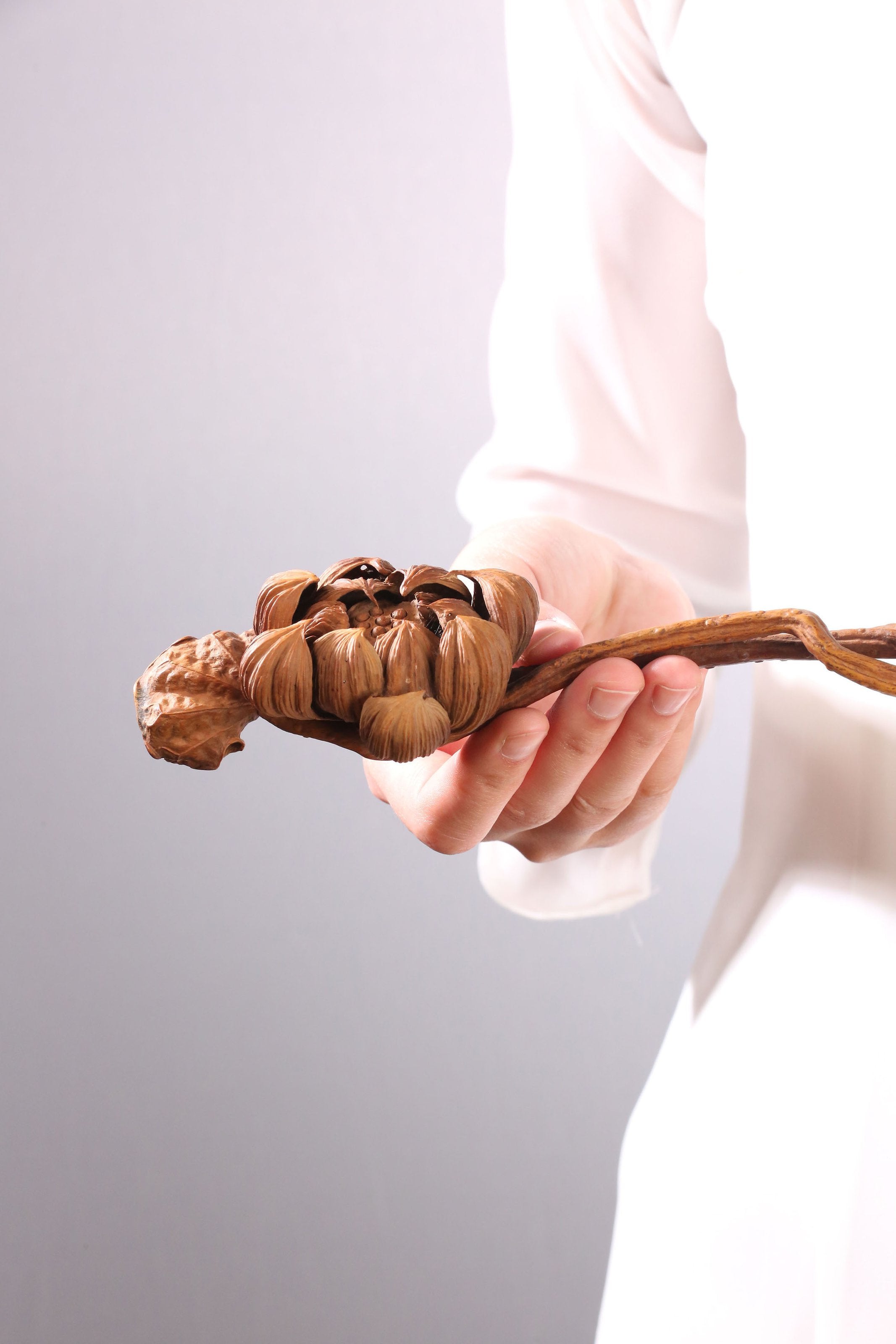 Boxwood hand-carved Ruyi