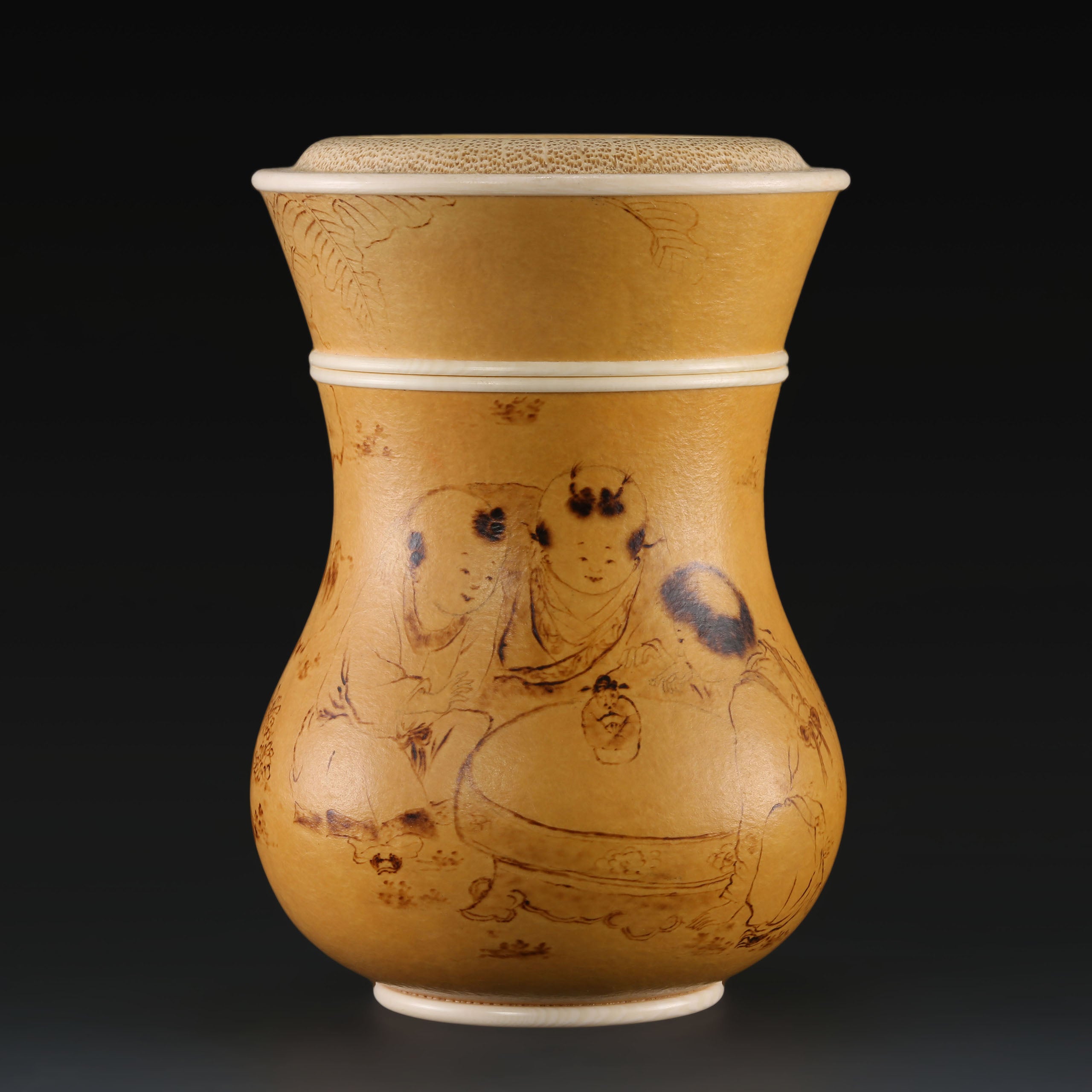 Gourd Boy Tea Canister