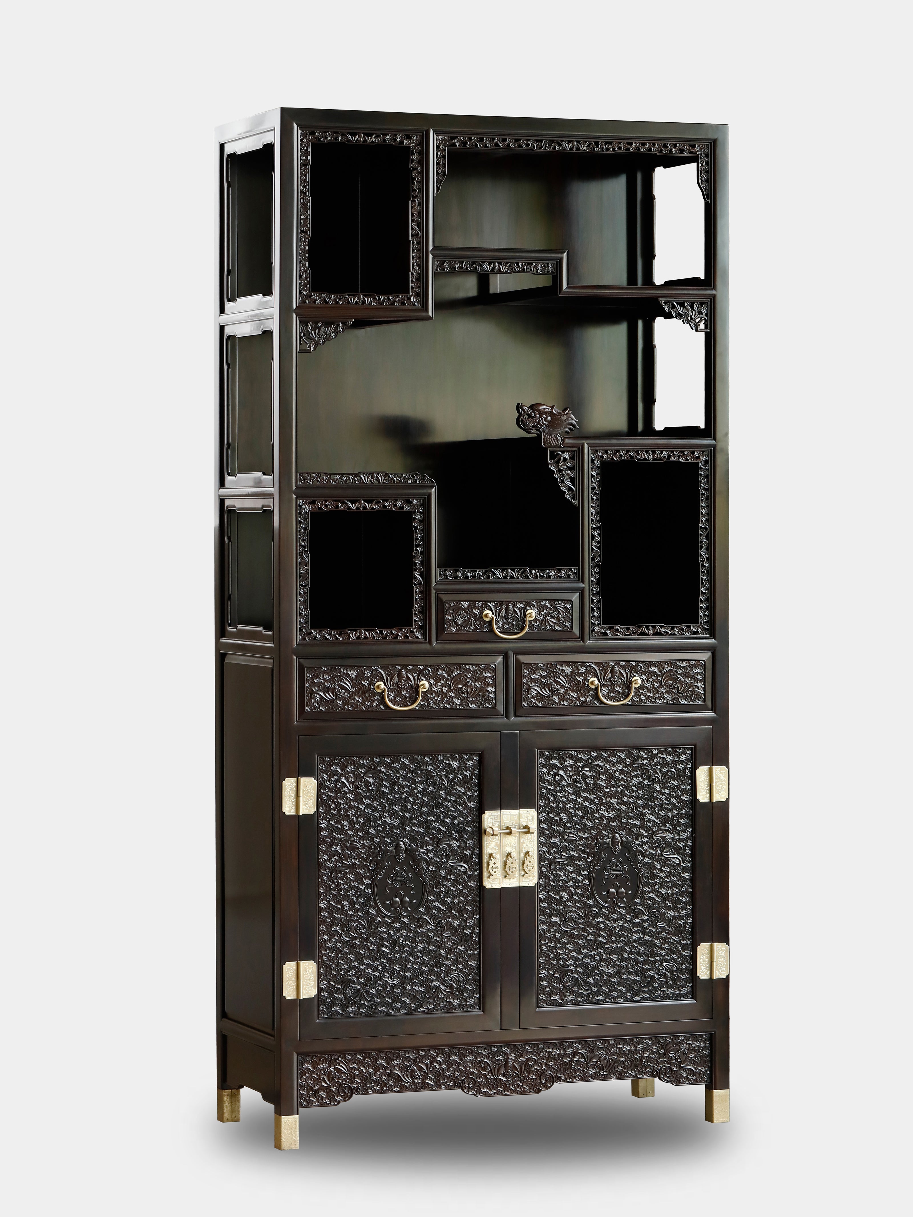 Purple sandalwood cabinet shelves in pairs