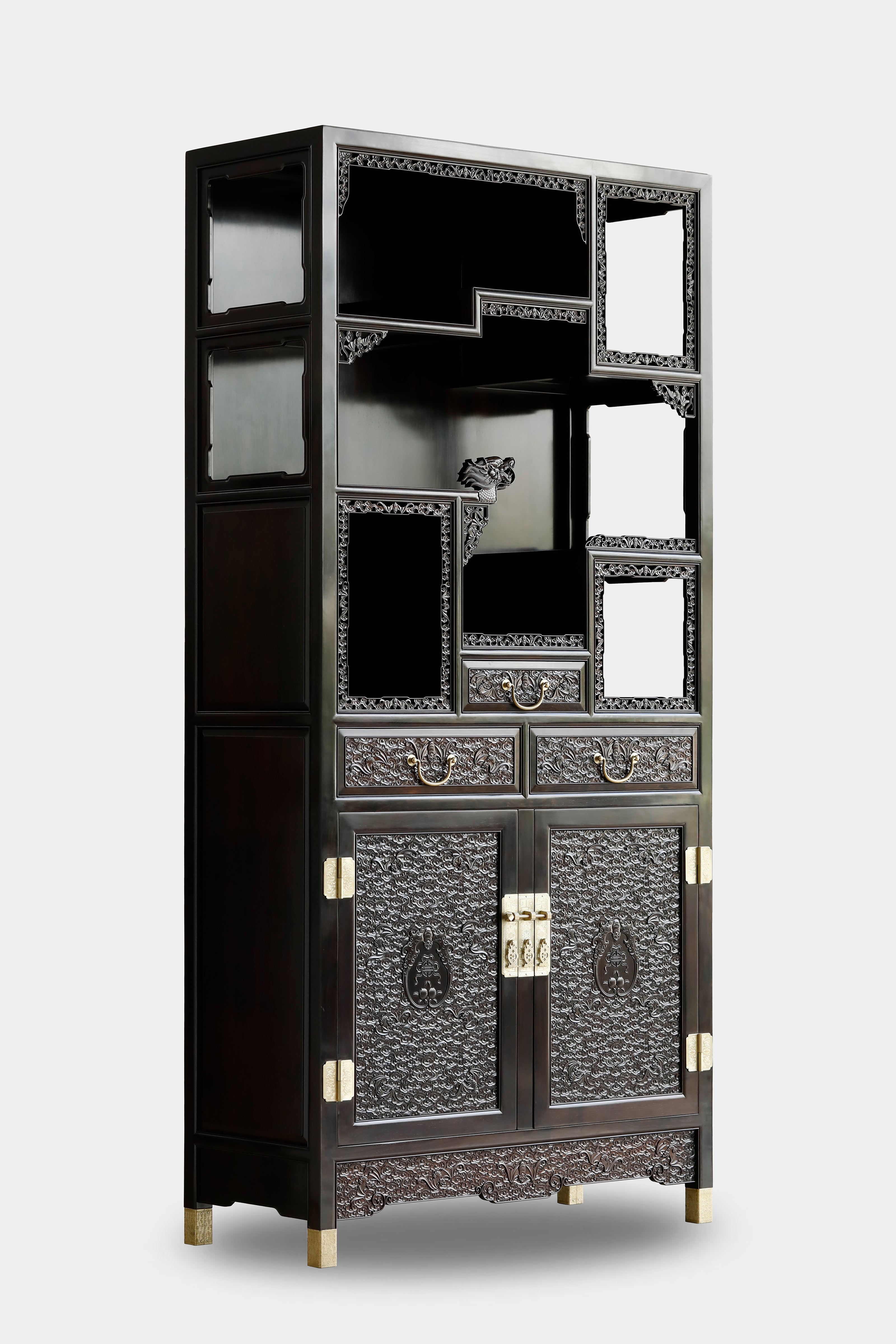 Purple sandalwood cabinet shelves in pairs