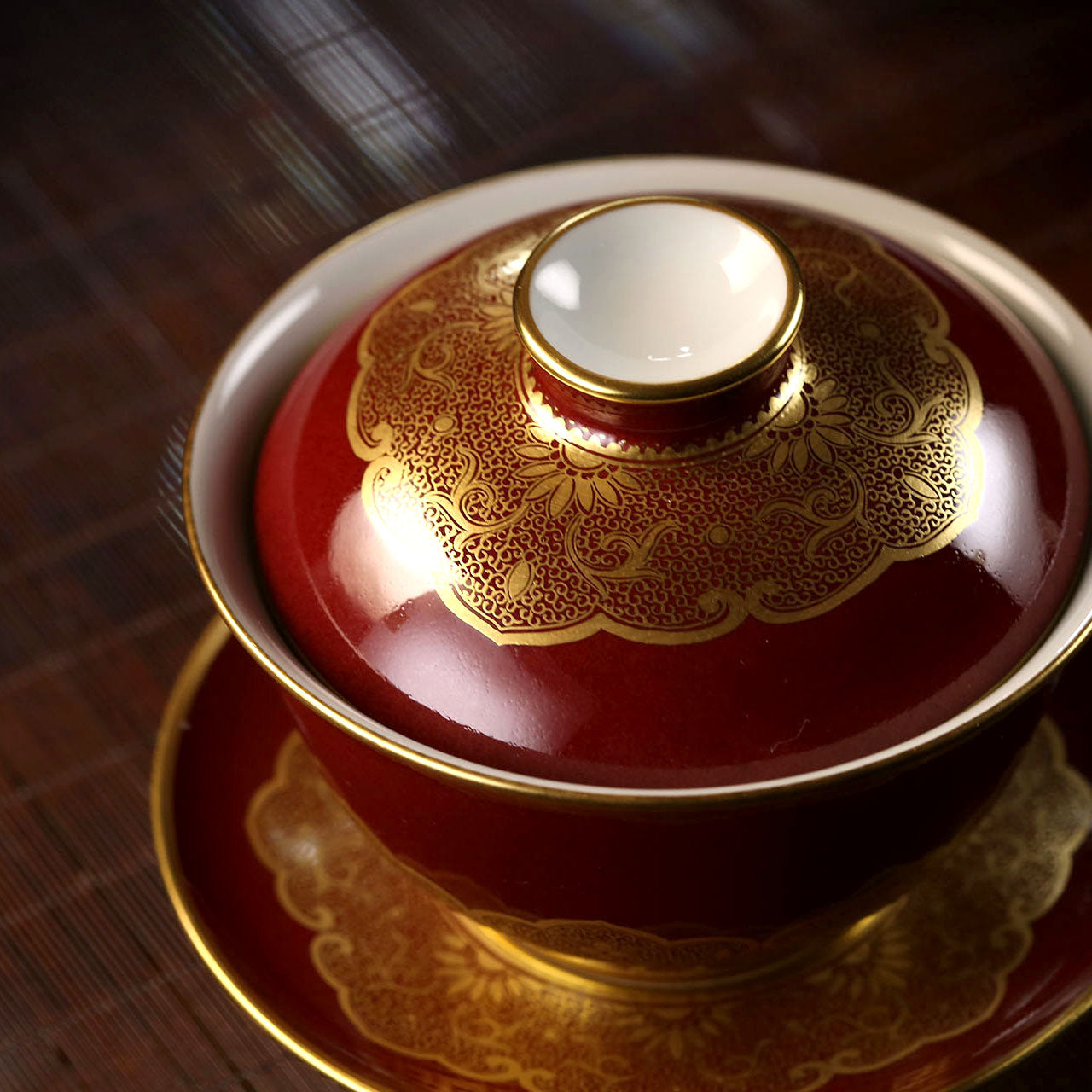 Sacrificial Red and Gold-Plated Bowl/Cup