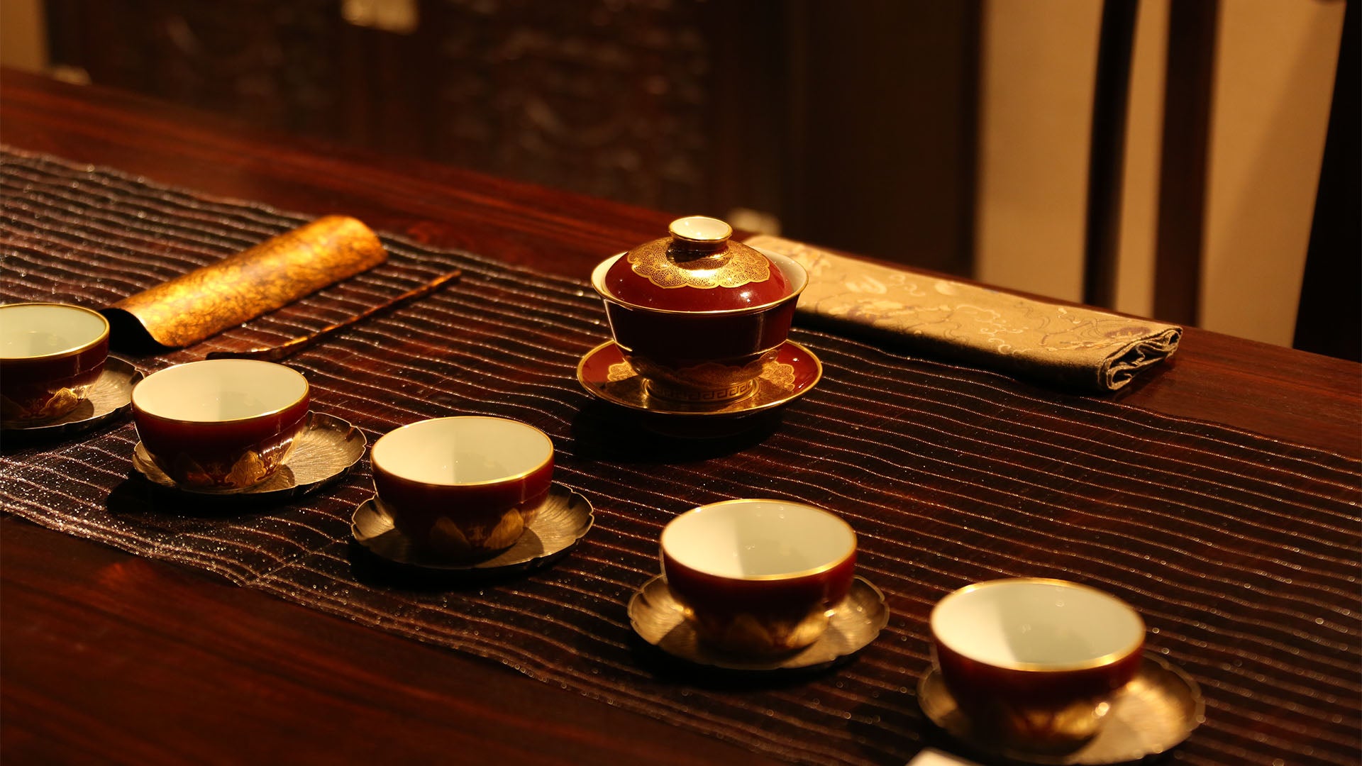 Sacrificial Red and Gold-Plated Bowl/Cup