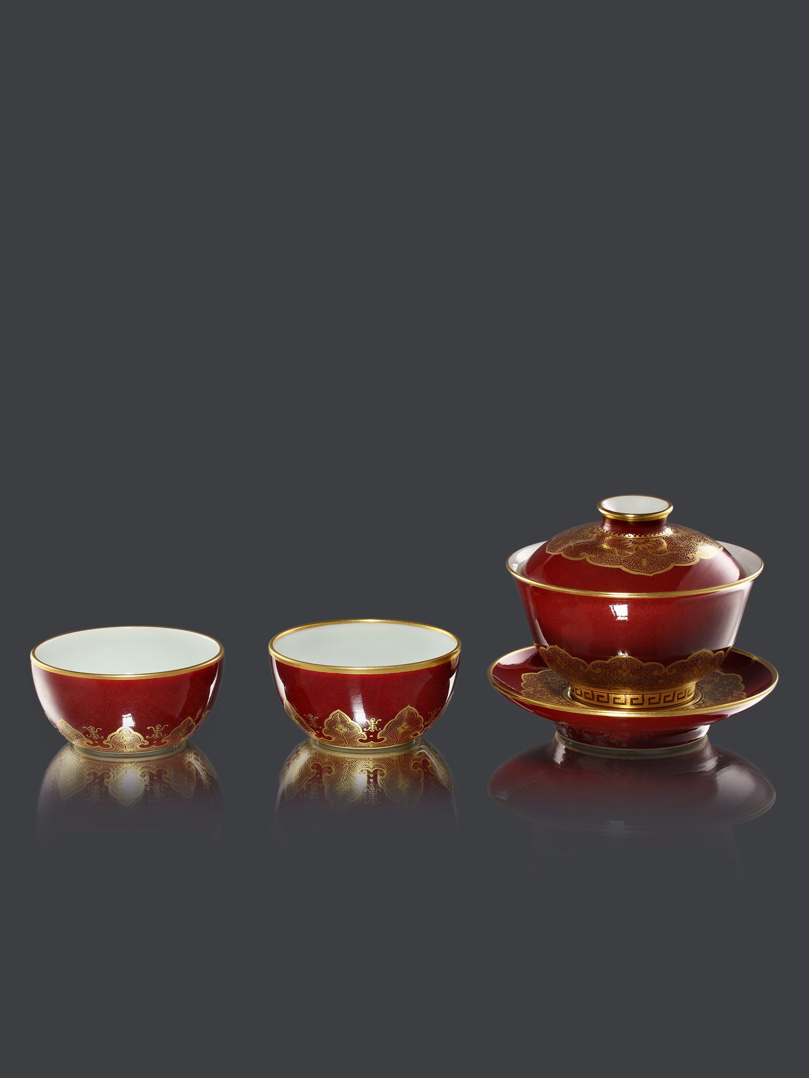 Sacrificial Red and Gold-Plated Bowl/Cup