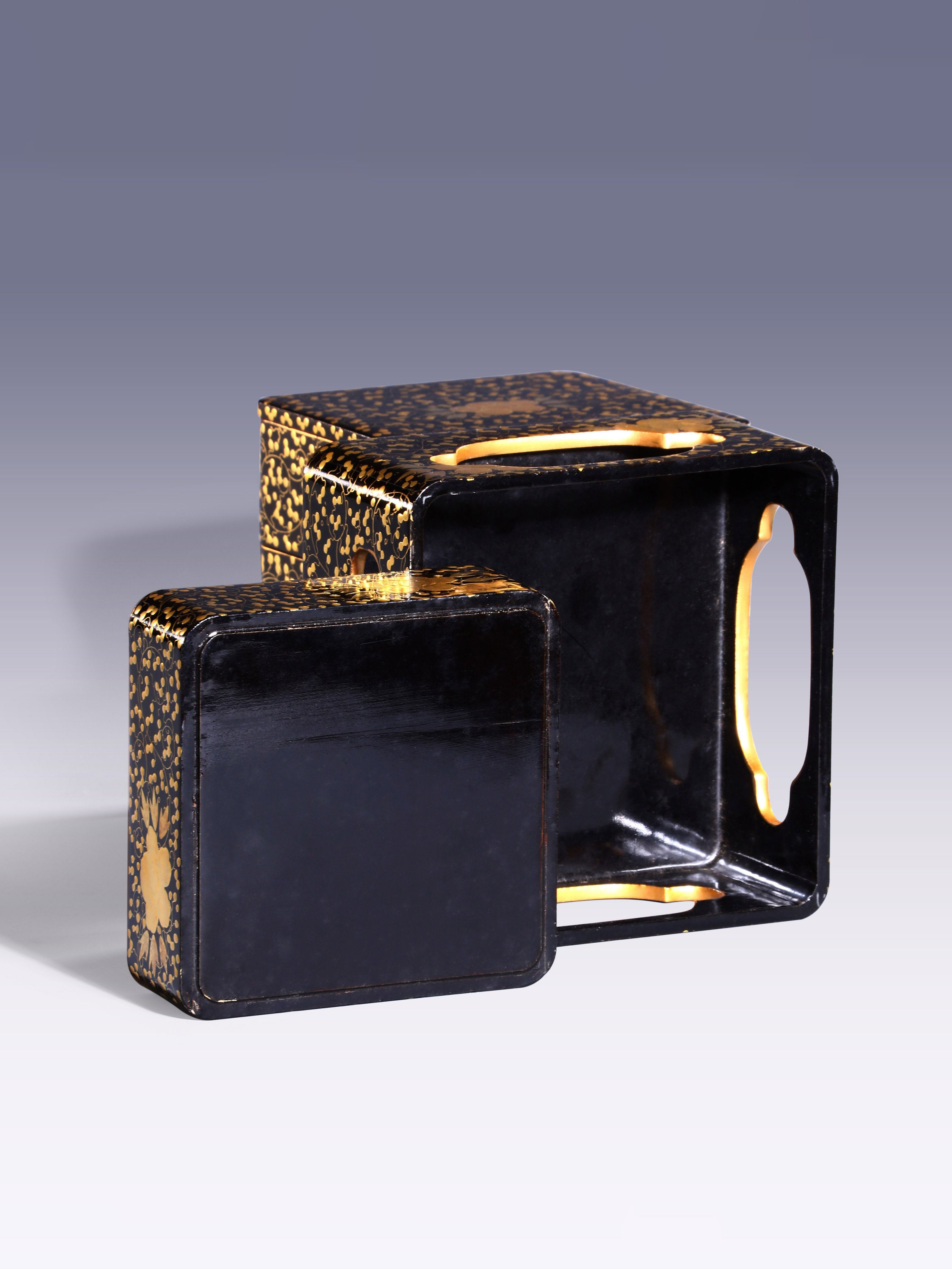 Japanese Gold-Painted Four-Layer Tea Box