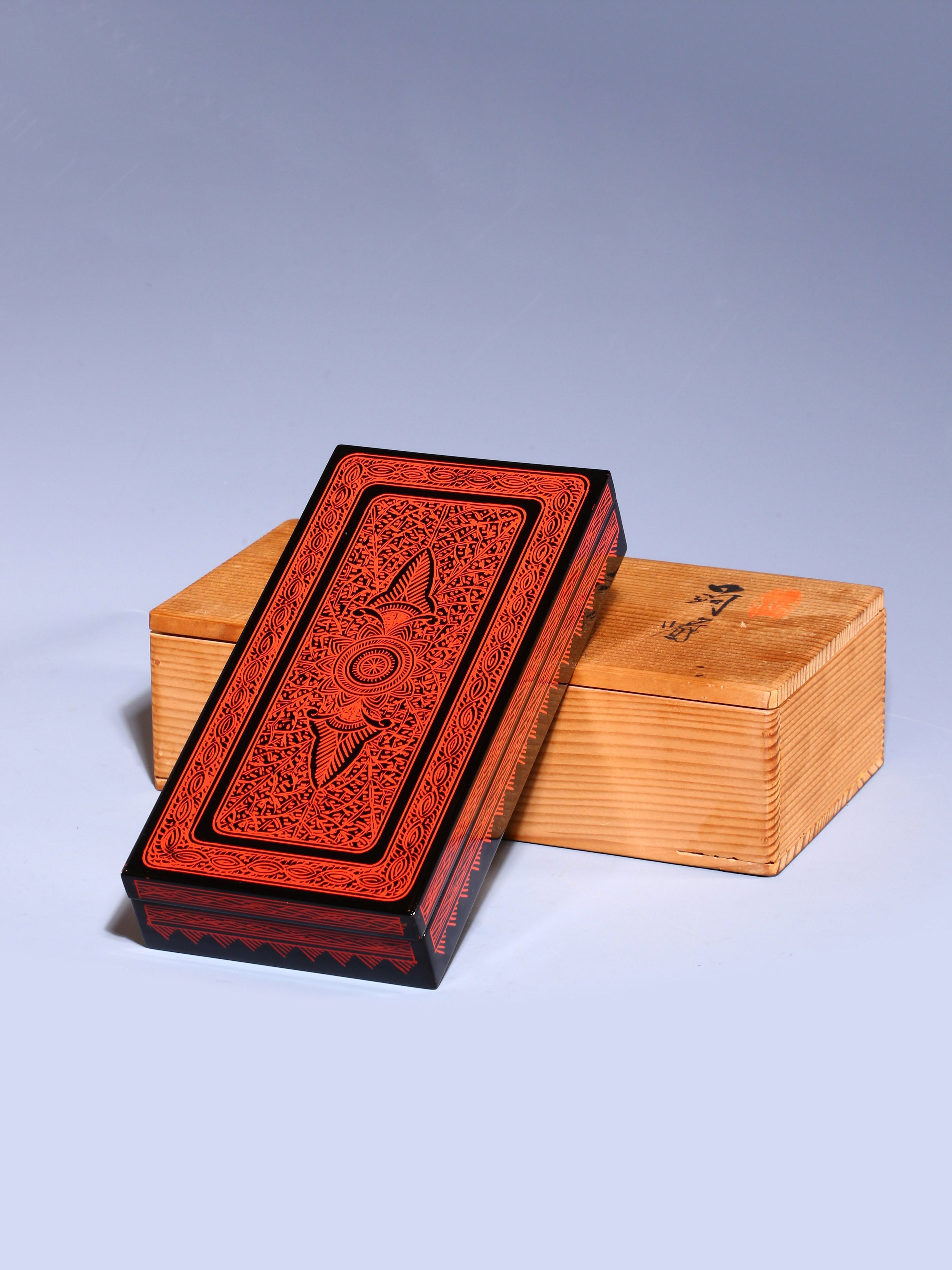 Japanese konjac lacquer box