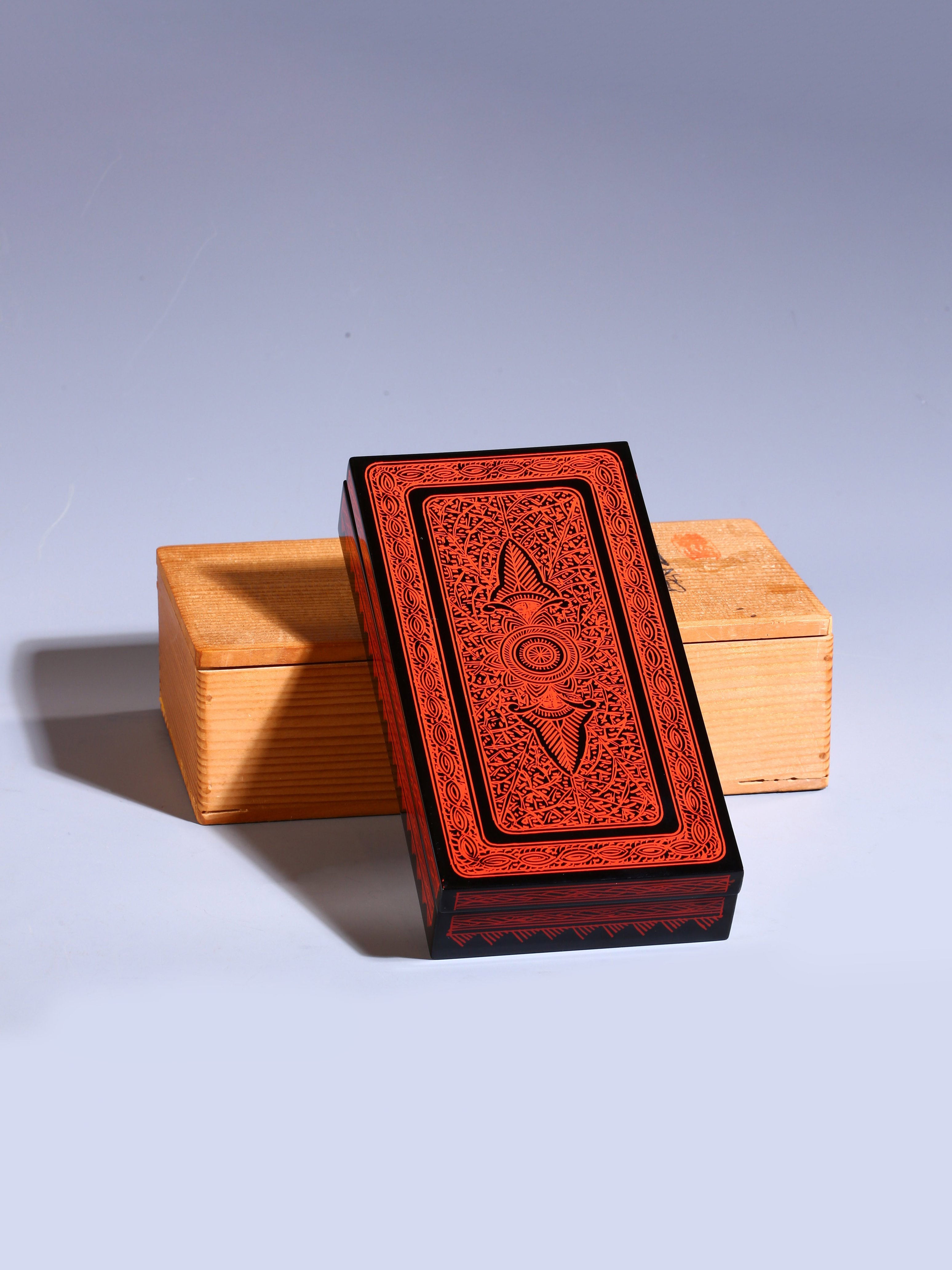 Japanese konjac lacquer box