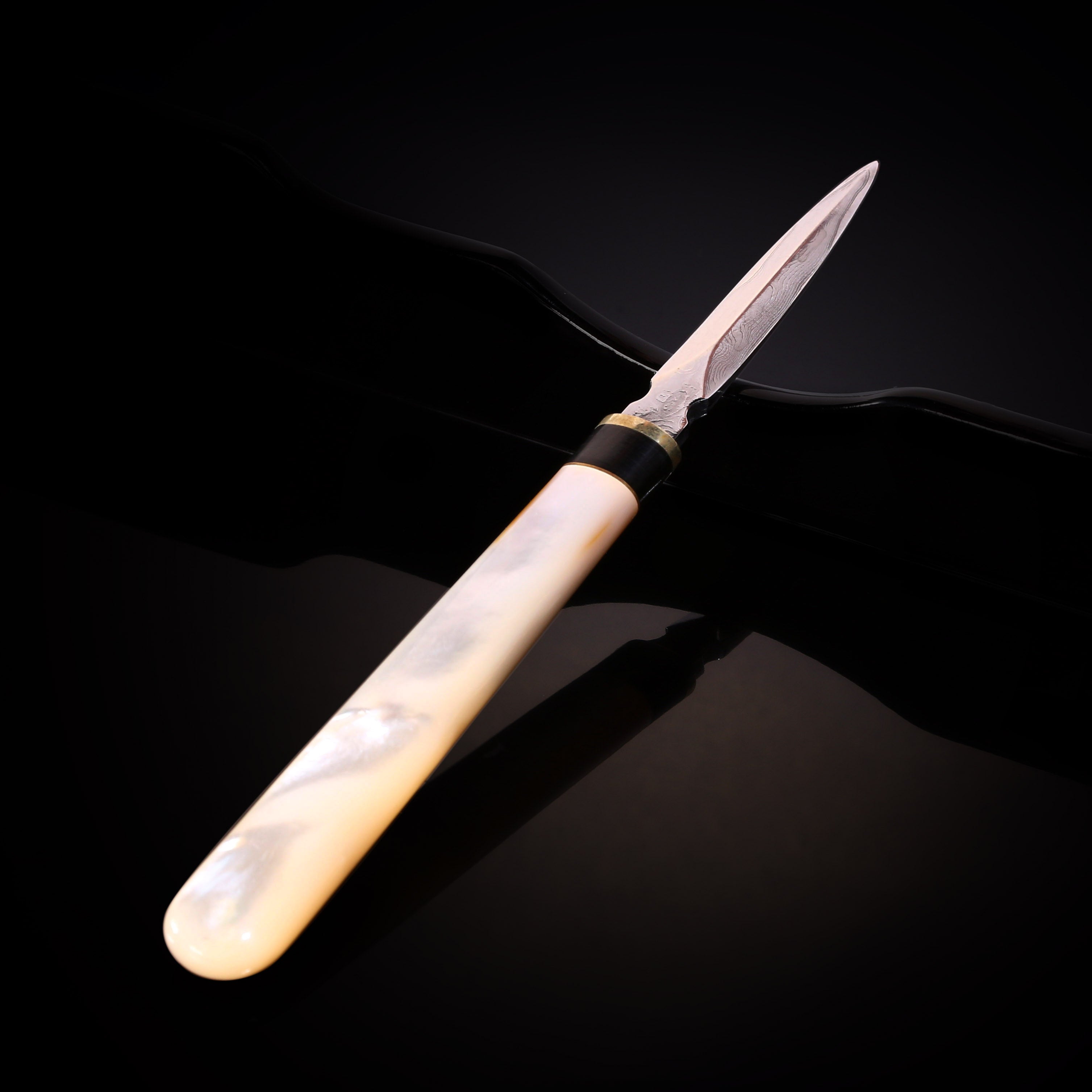 Old bamboo tea scoop, fritillaria tea knife