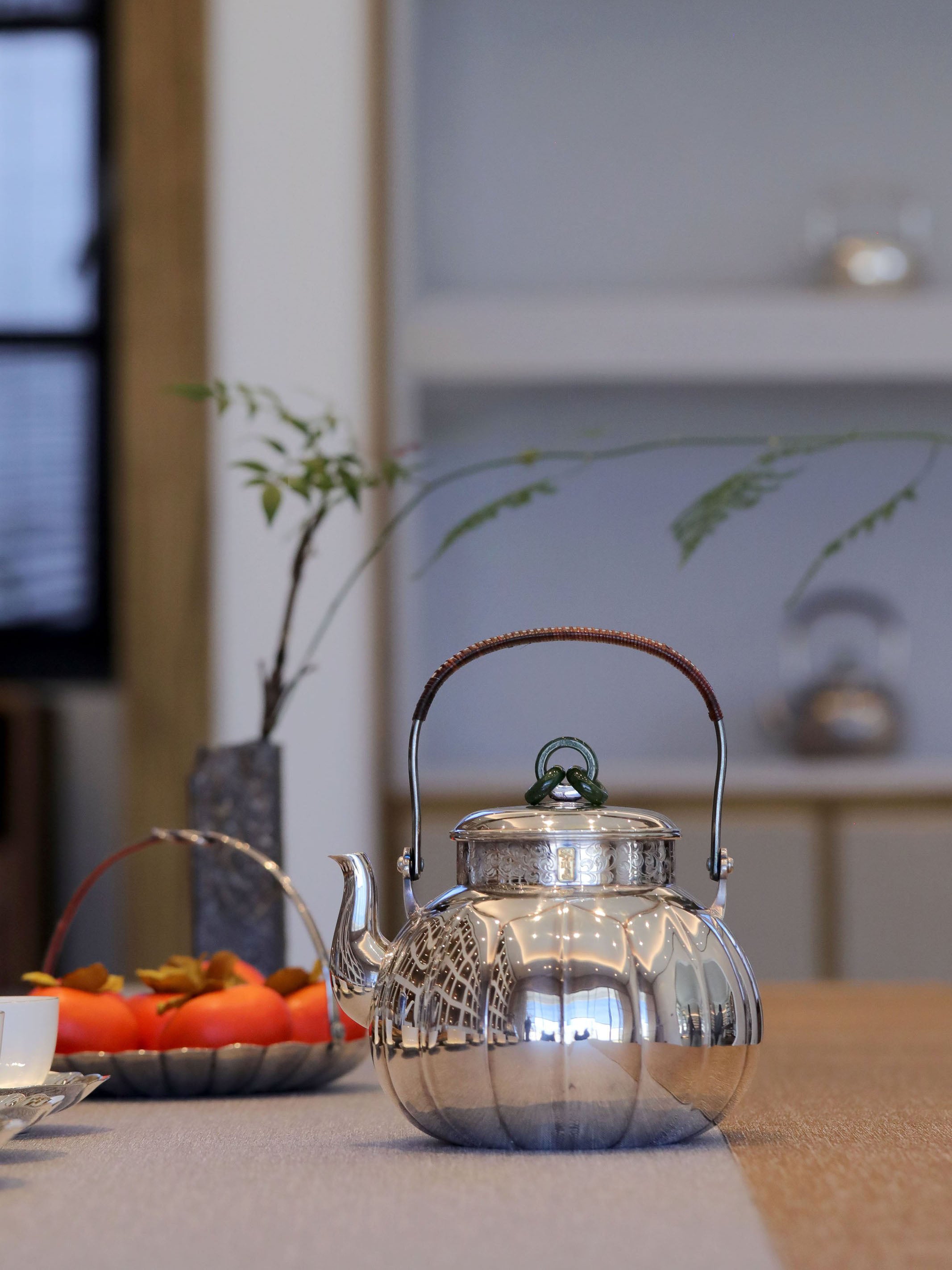 Lotus Petal Three Jade Ring Pot