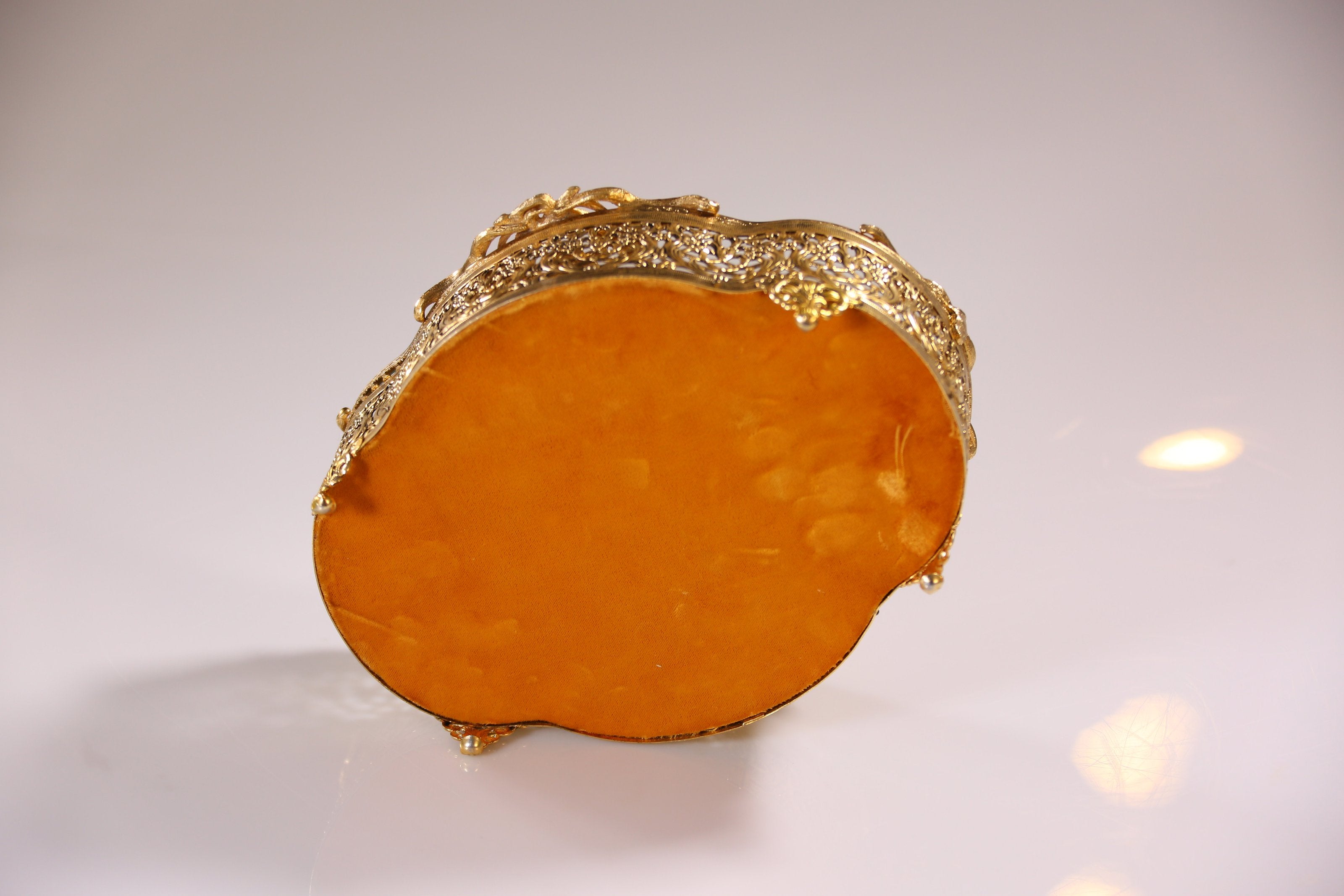 European antique gilded display box