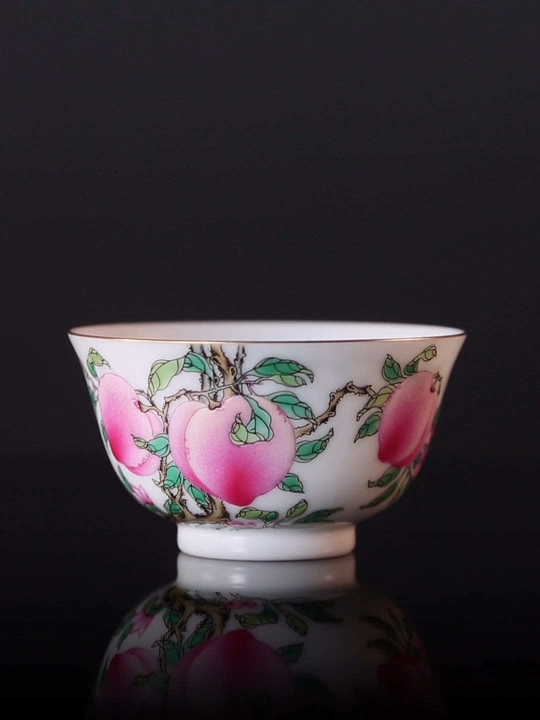 Six Peach Over Branch Cup