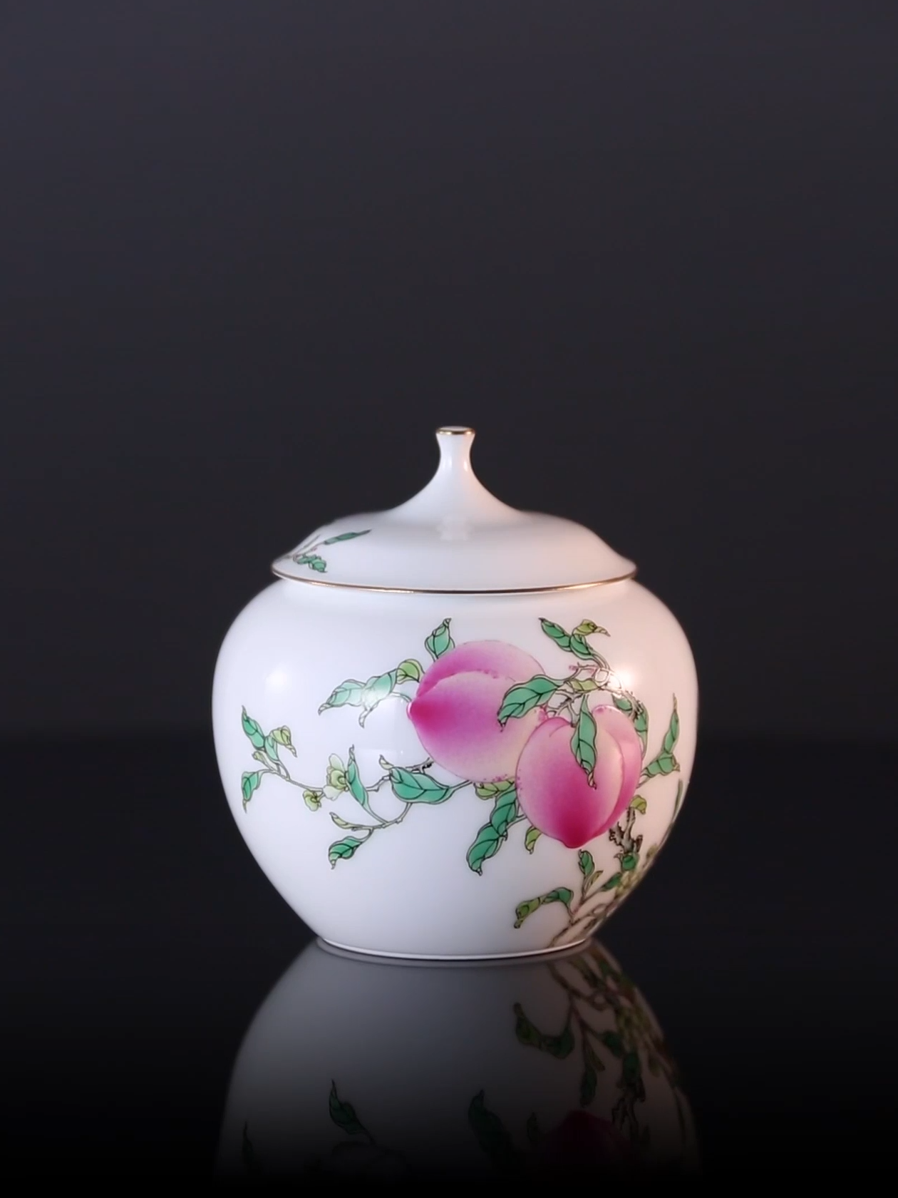 Six Peach Apple Tea Canister