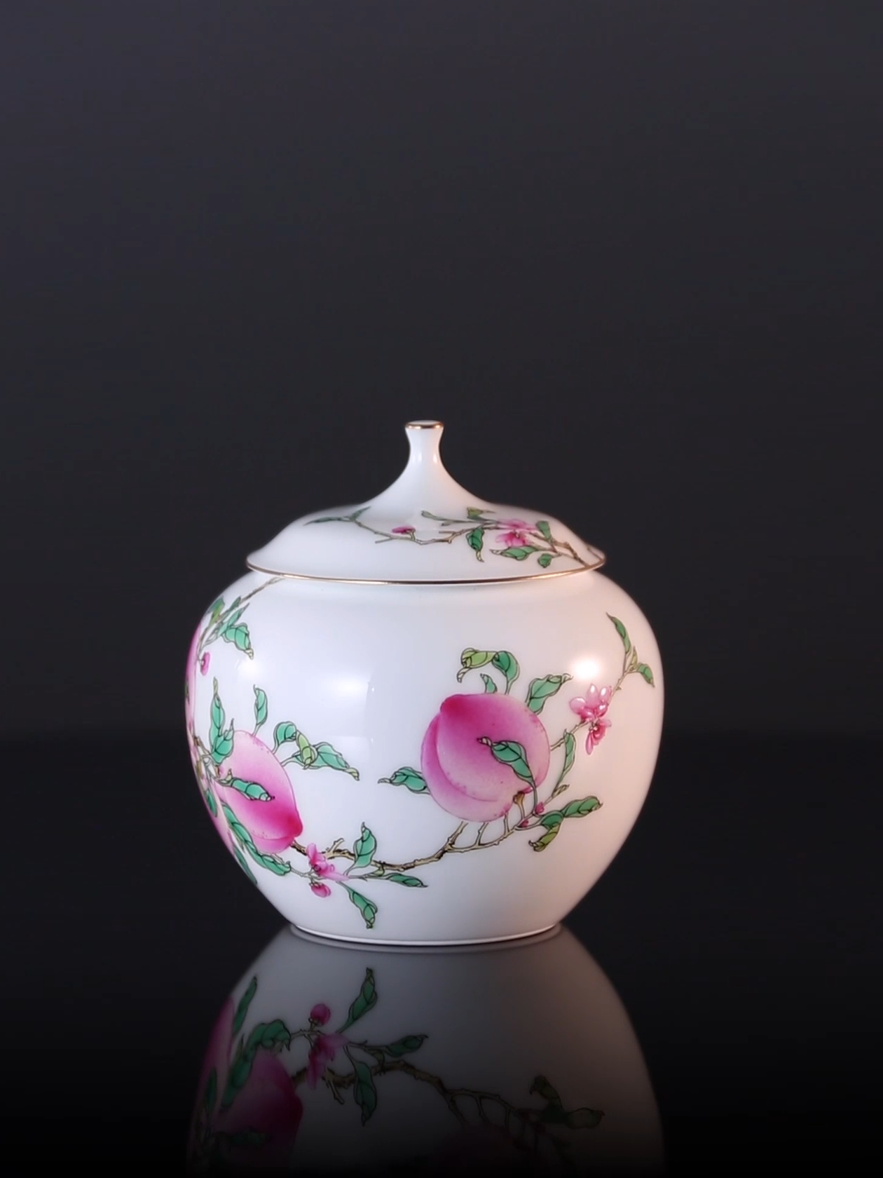 Six Peach Apple Tea Canister