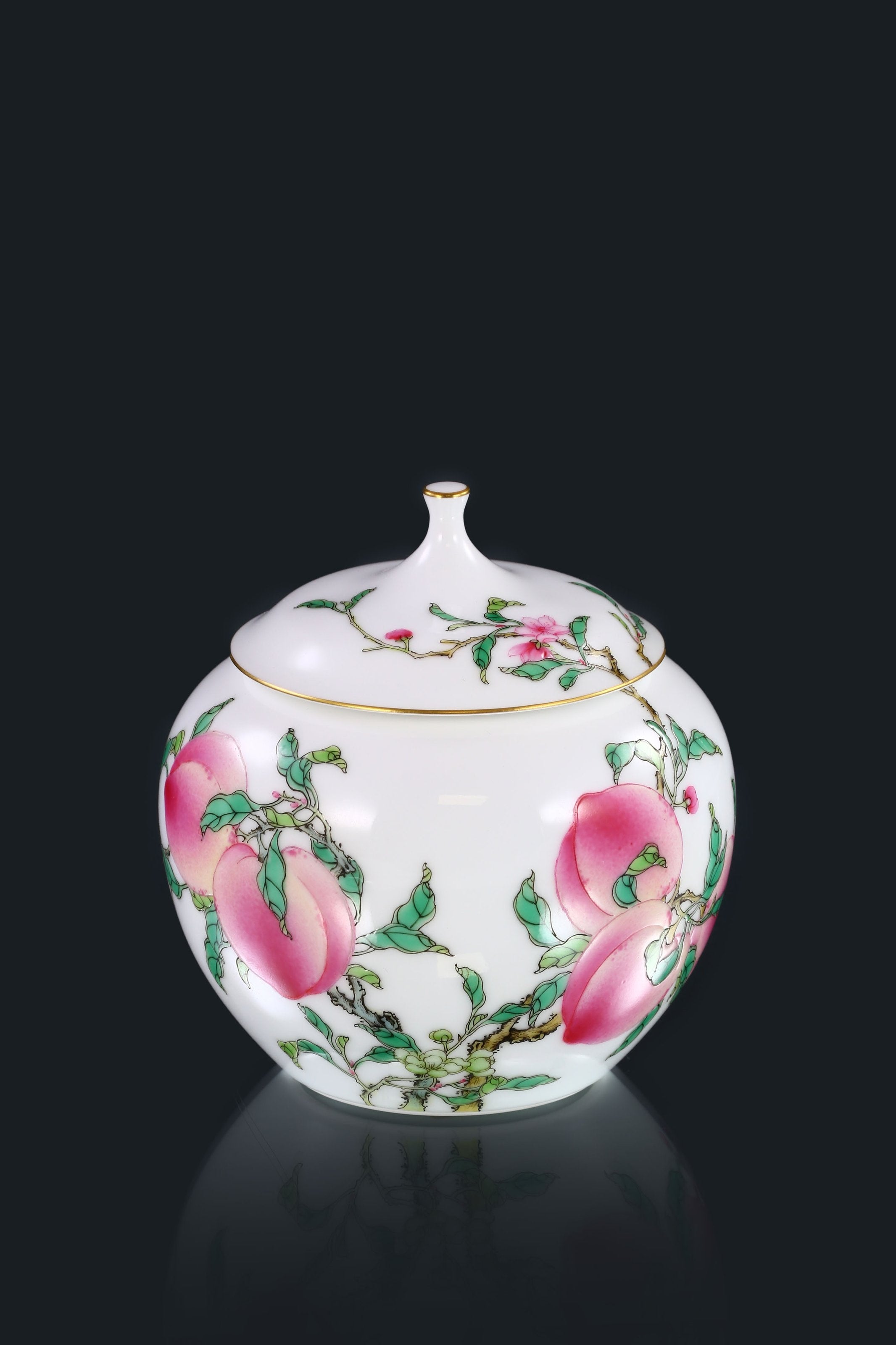 Six Peach Apple Tea Canister