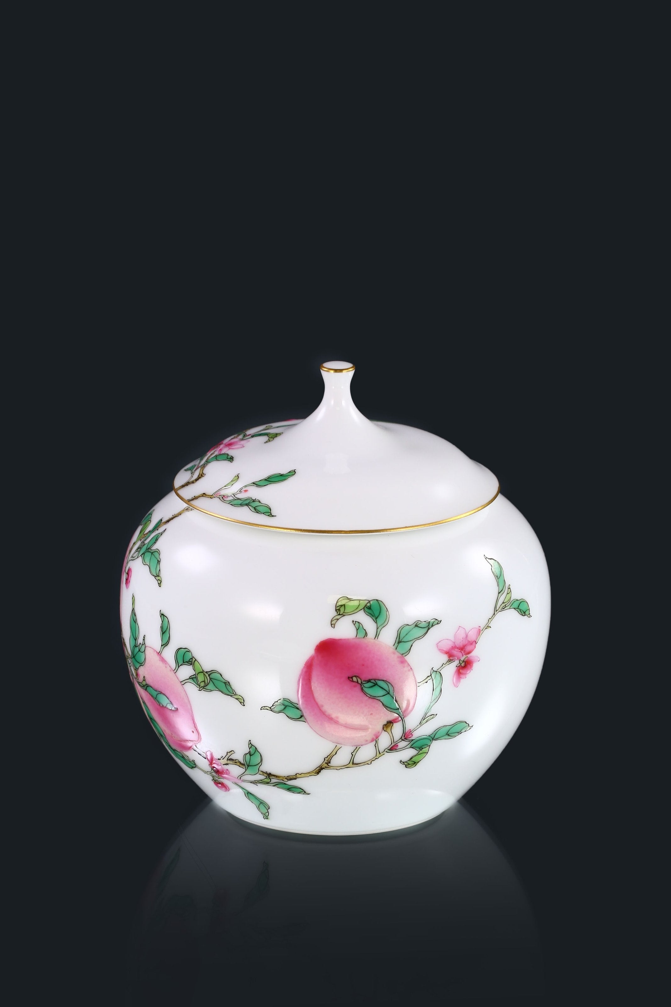 Six Peach Apple Tea Canister