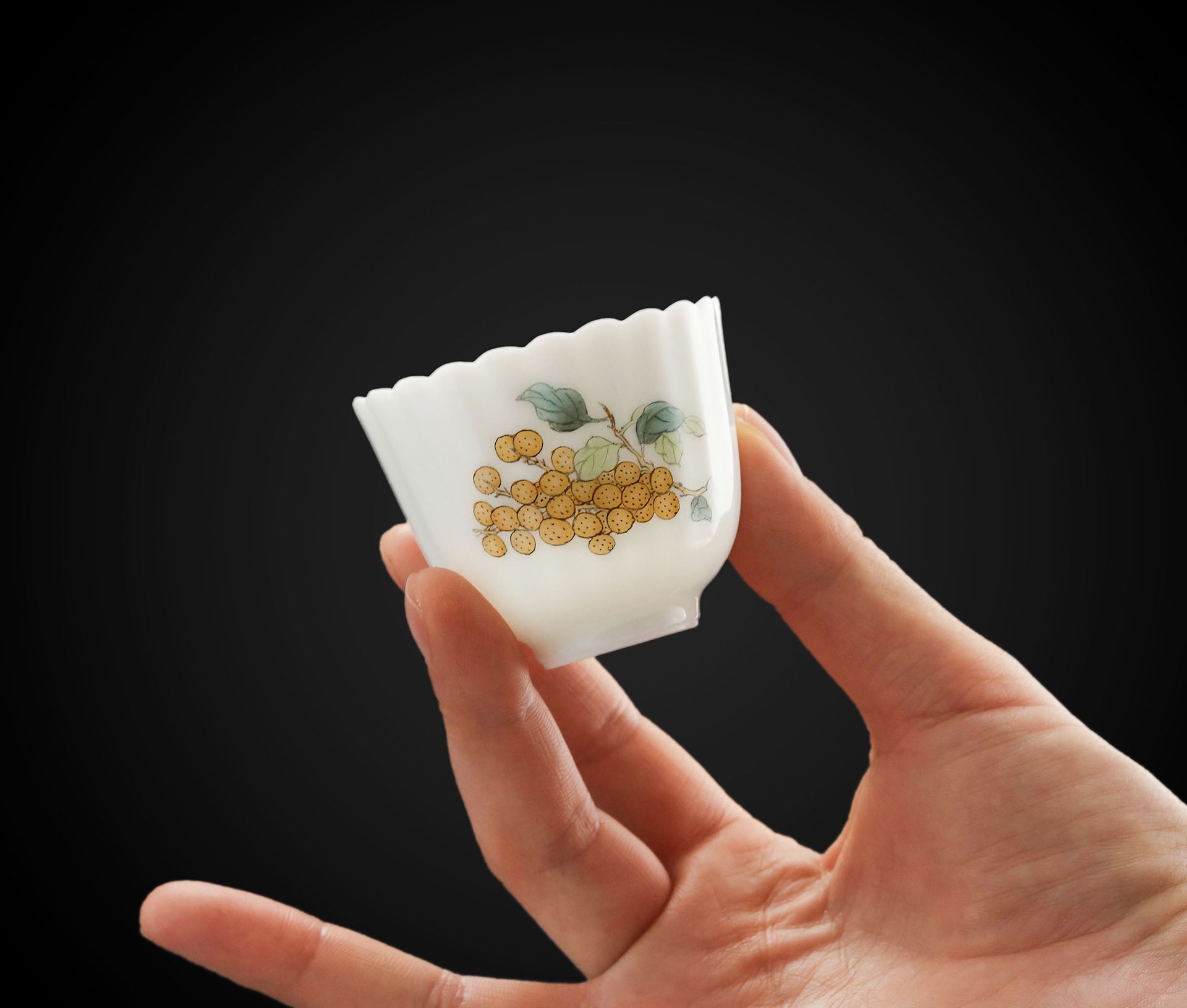 Many Children, Many Blessings: Famille Rose Tea Cup