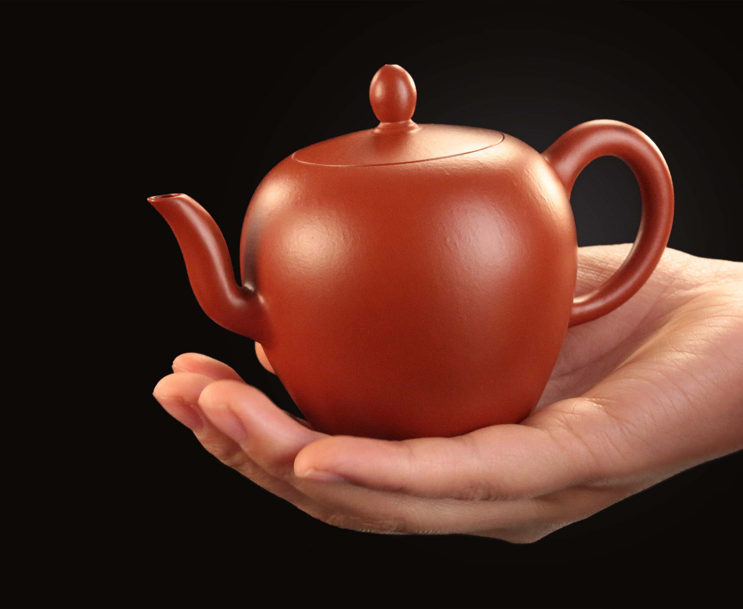 Beauty Shoulder Teapot - Huanglongshan Zhu Ni (Red Clay)