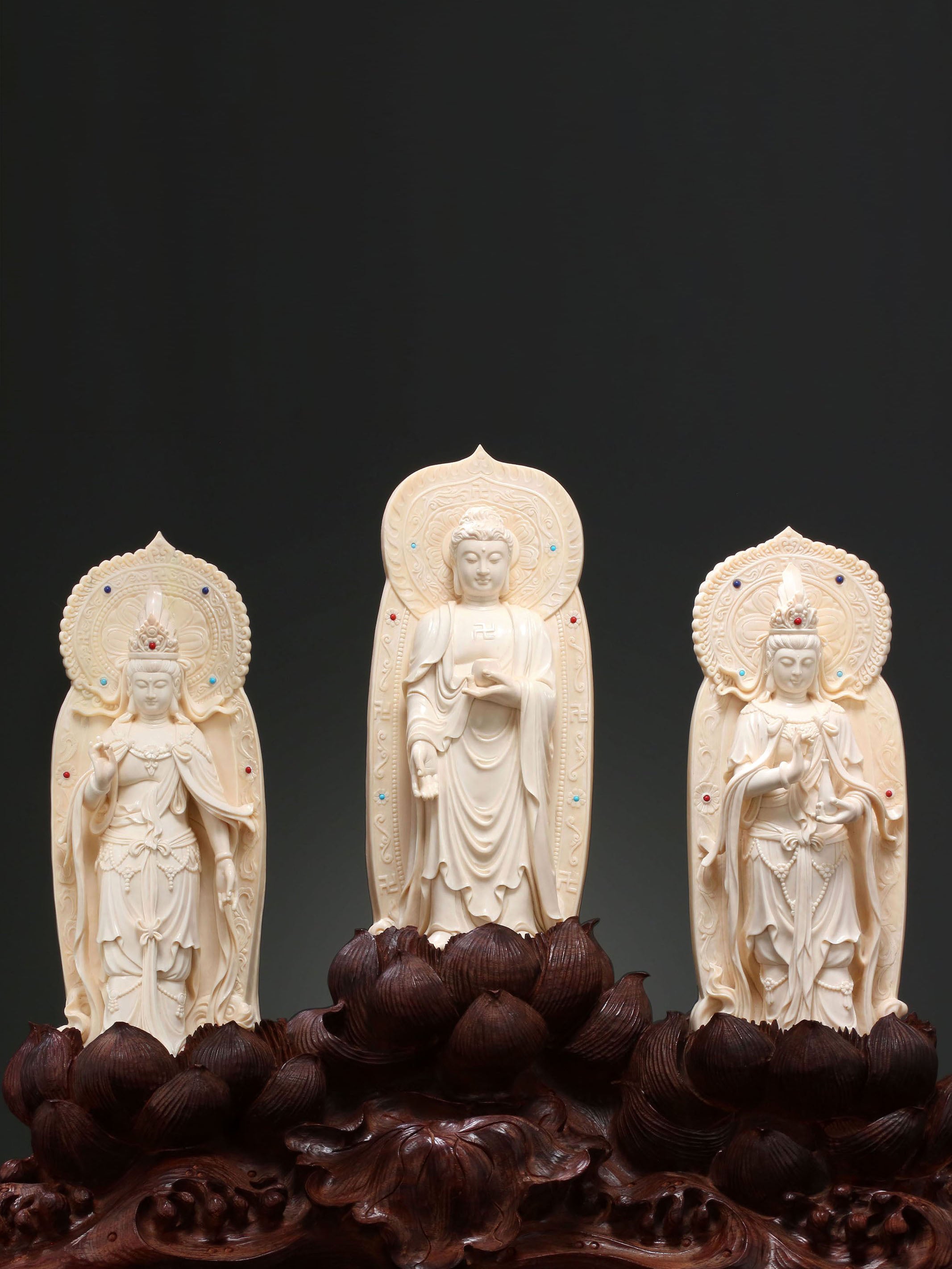 Mammoth Inlaid Rosewood Trio