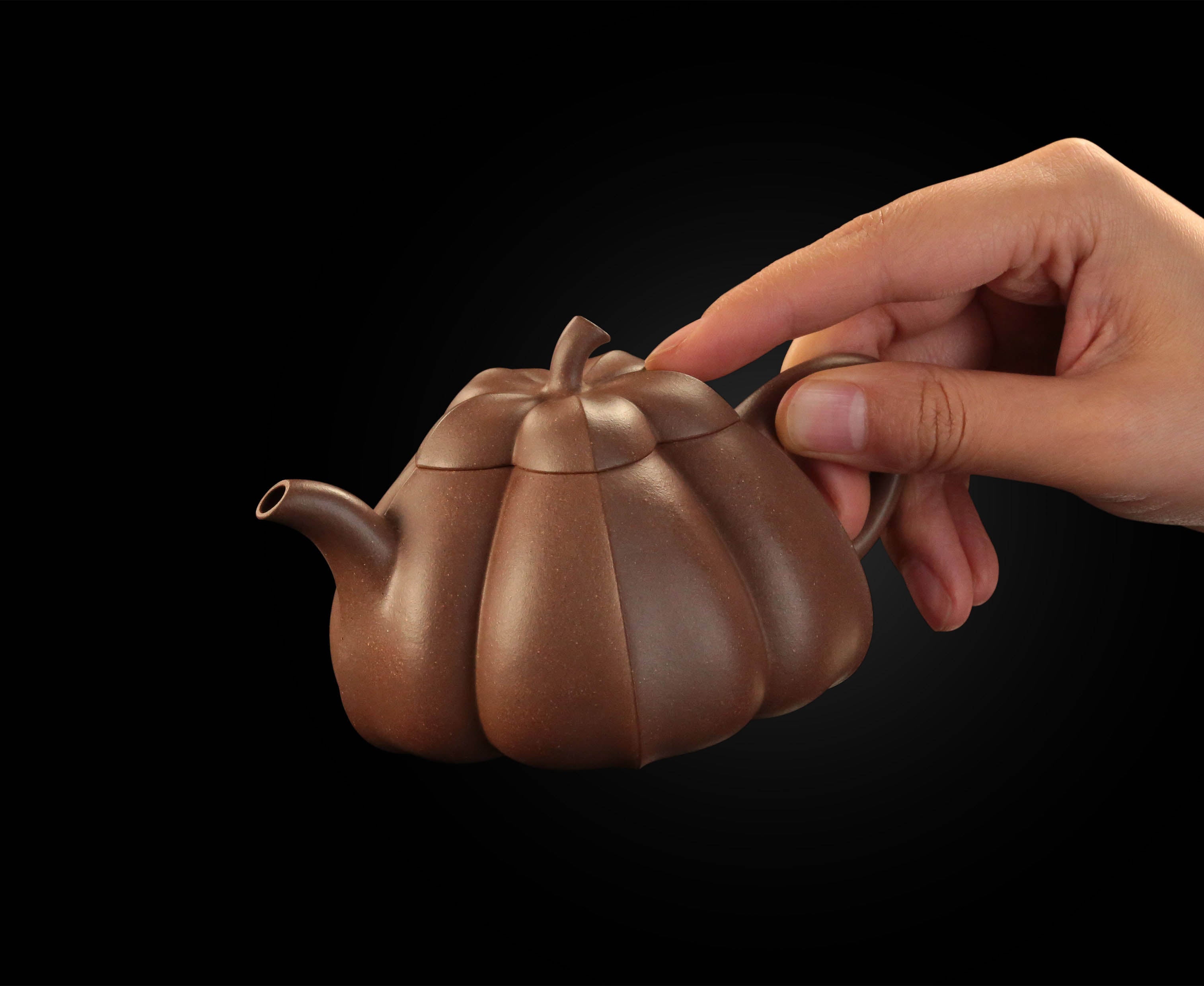 Sweet Melon Teapot - Green Duan Clay