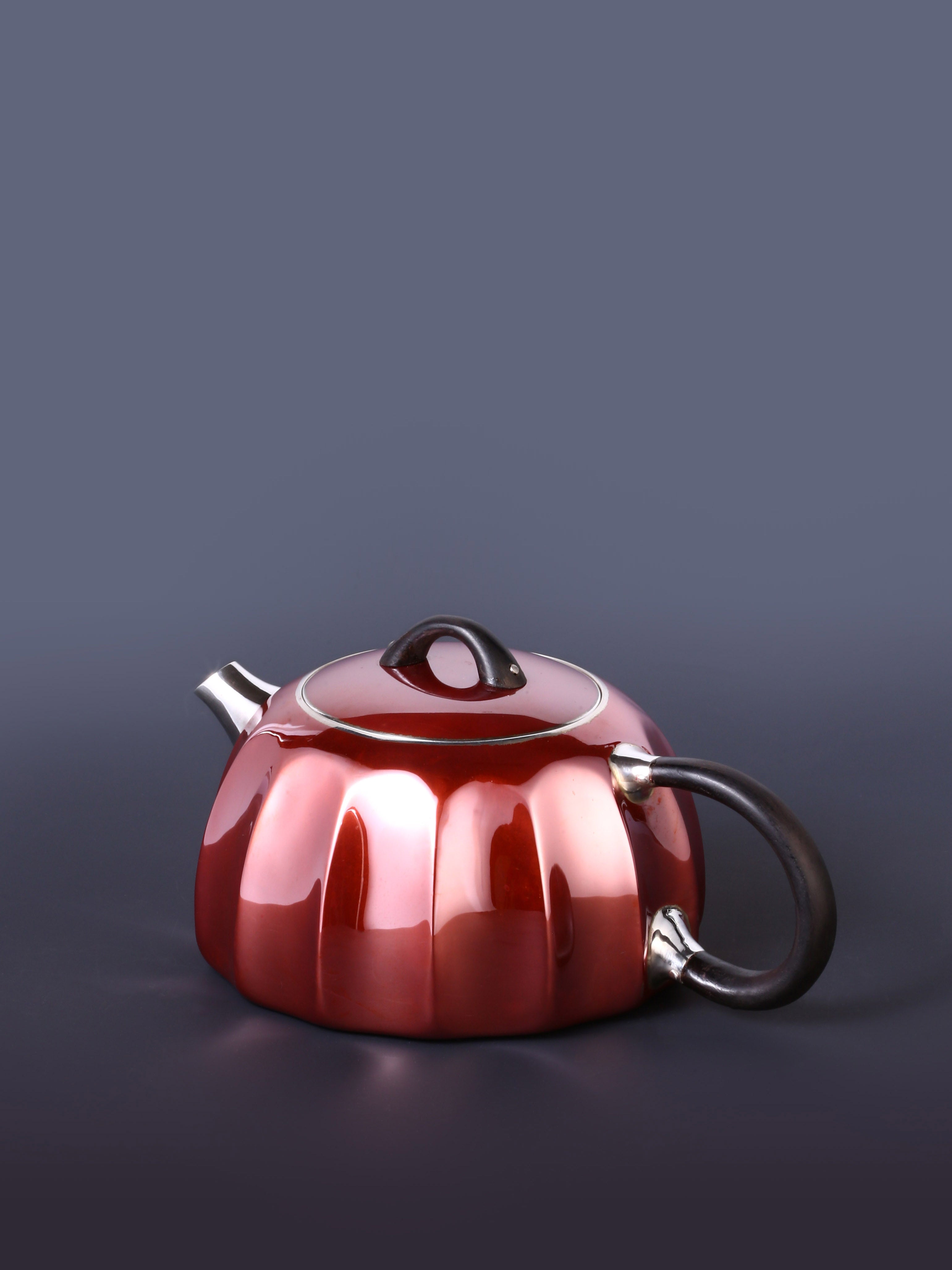 Qin Quan Copper-Plated Silver Teapot