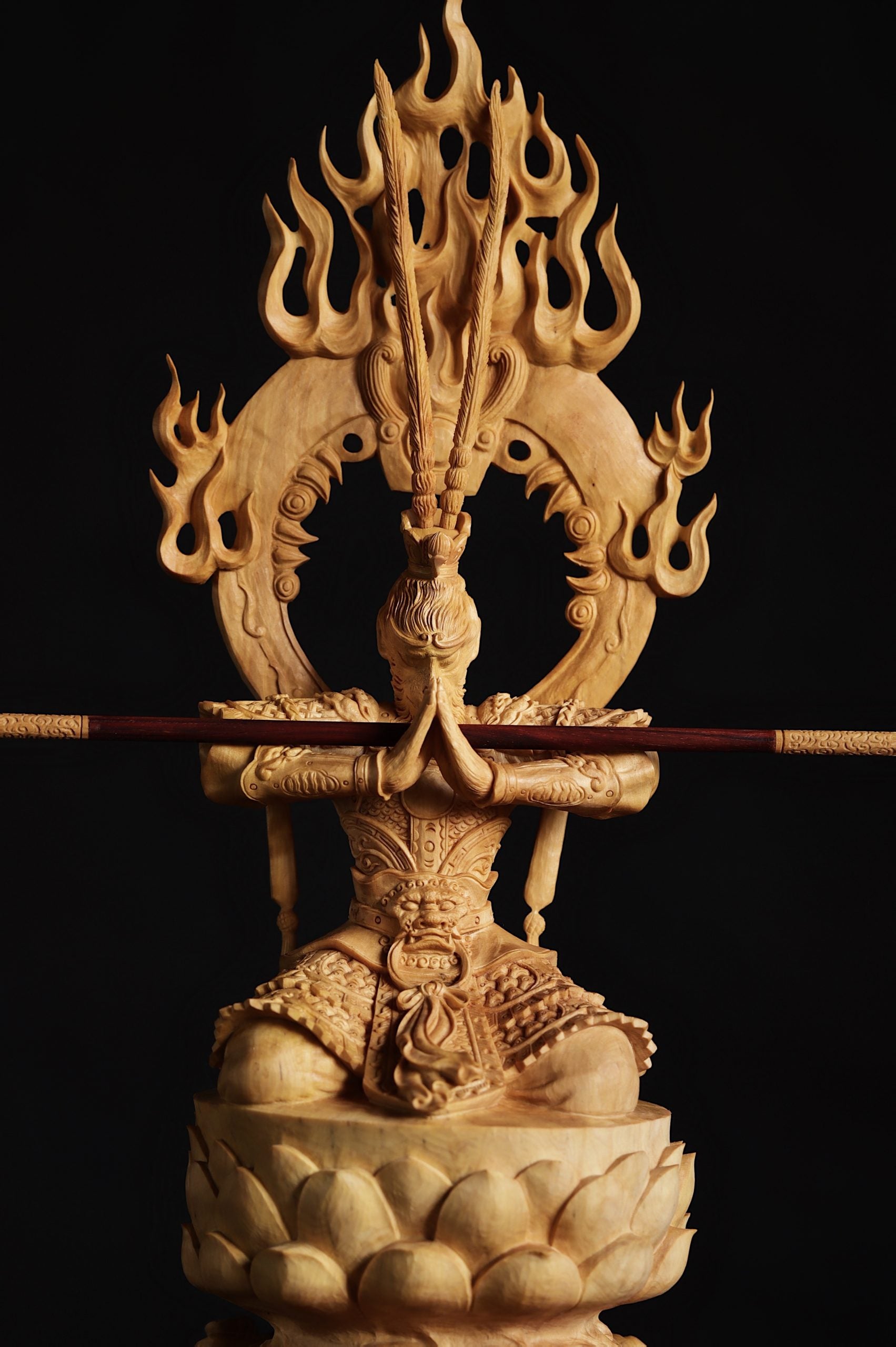 Monkey King Boxwood Carving