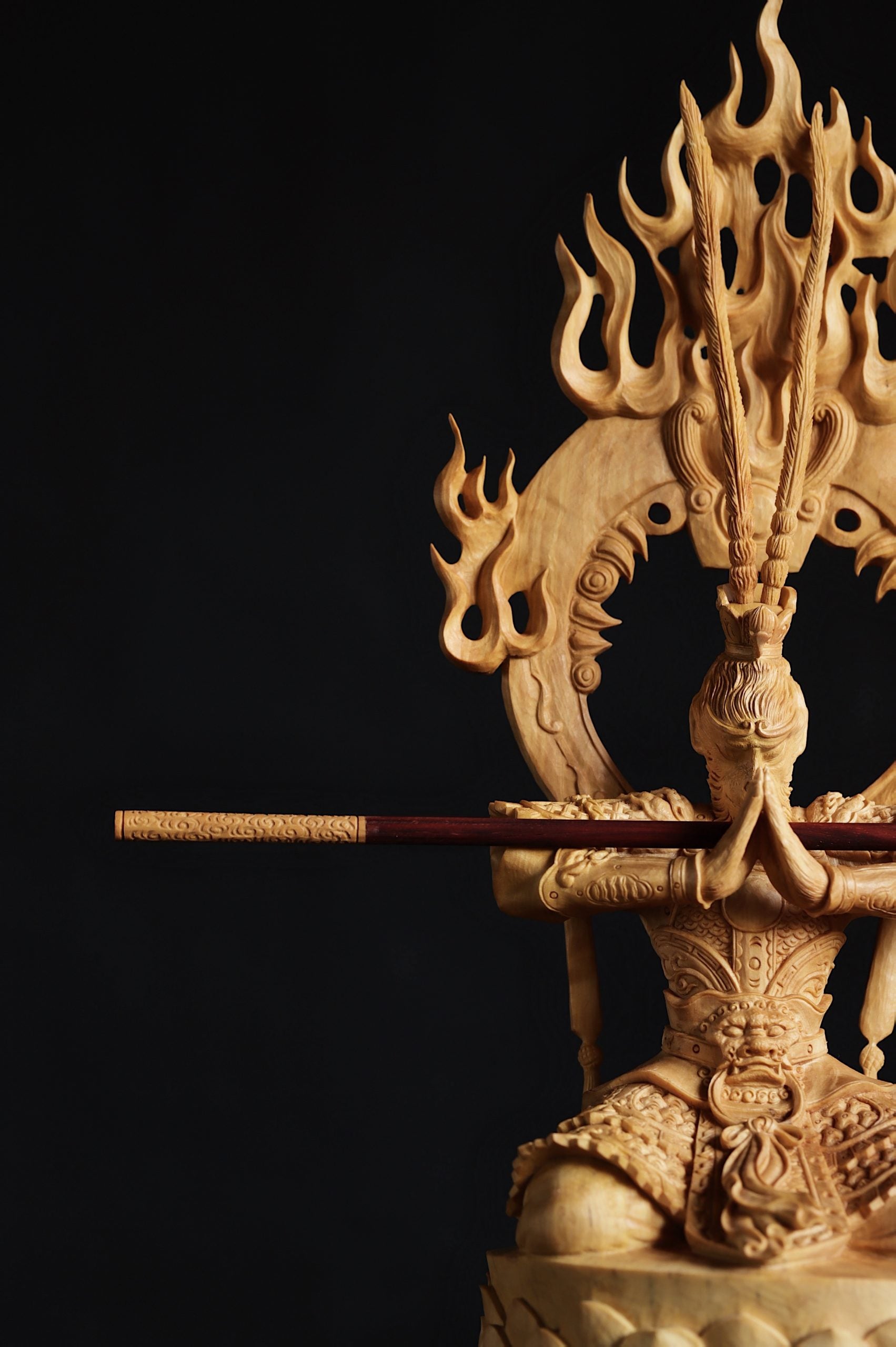 Monkey King Boxwood Carving