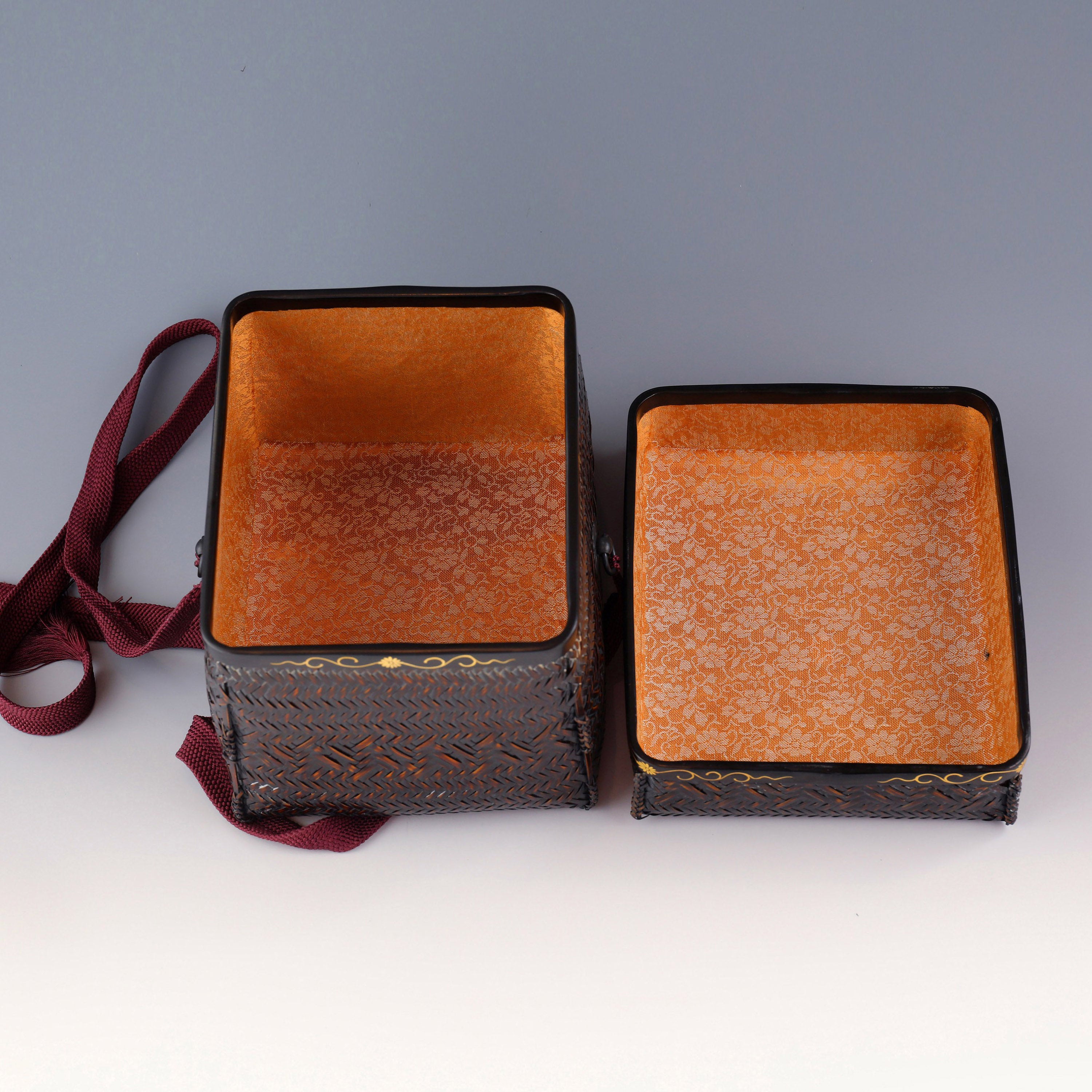 Japanese bamboo tea box from the Showa period