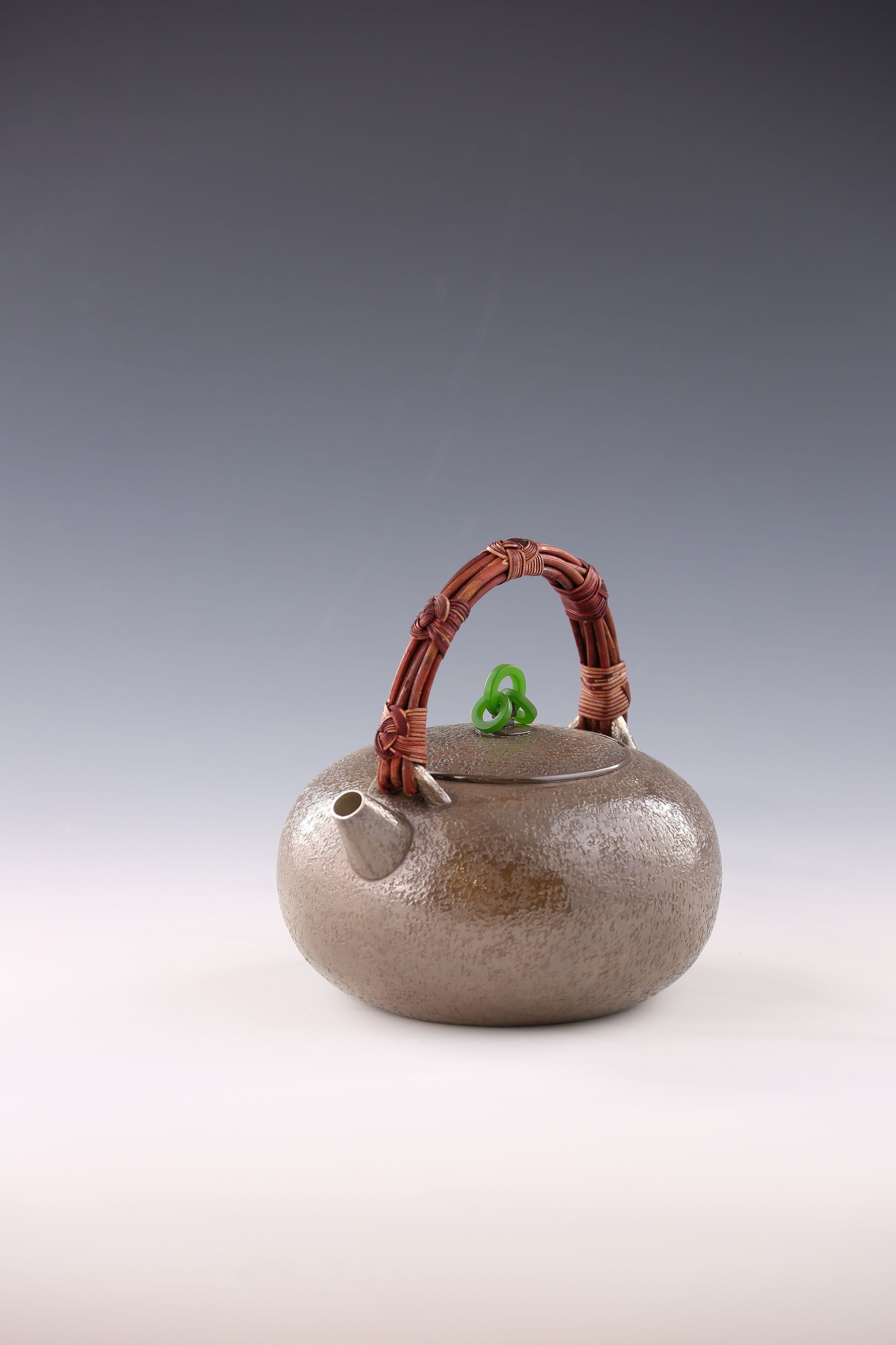 Horse-shaped Ruyi Knot Silver Pot