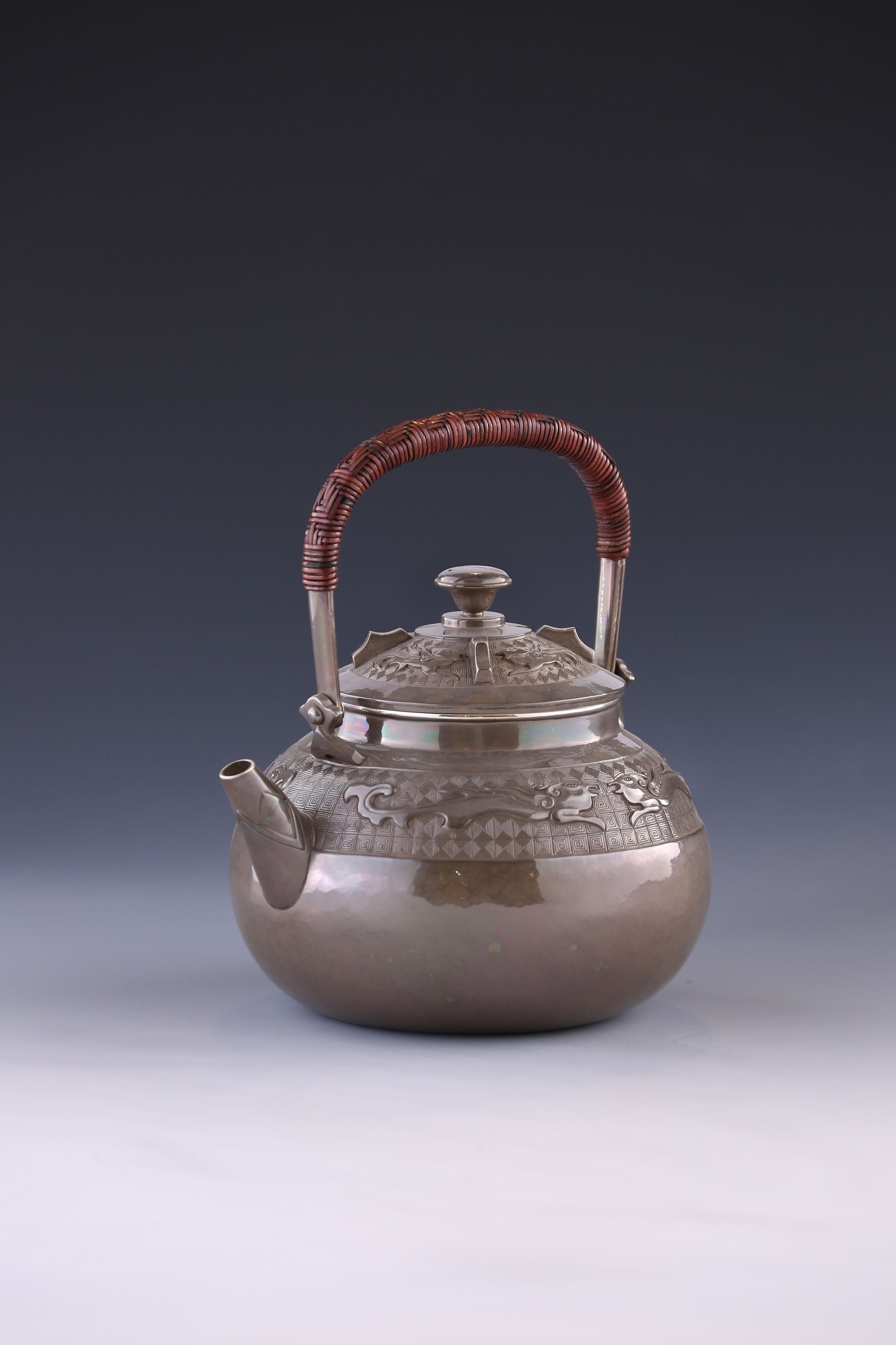 Prosperous Era Taotie Pattern Silver Teapot Series