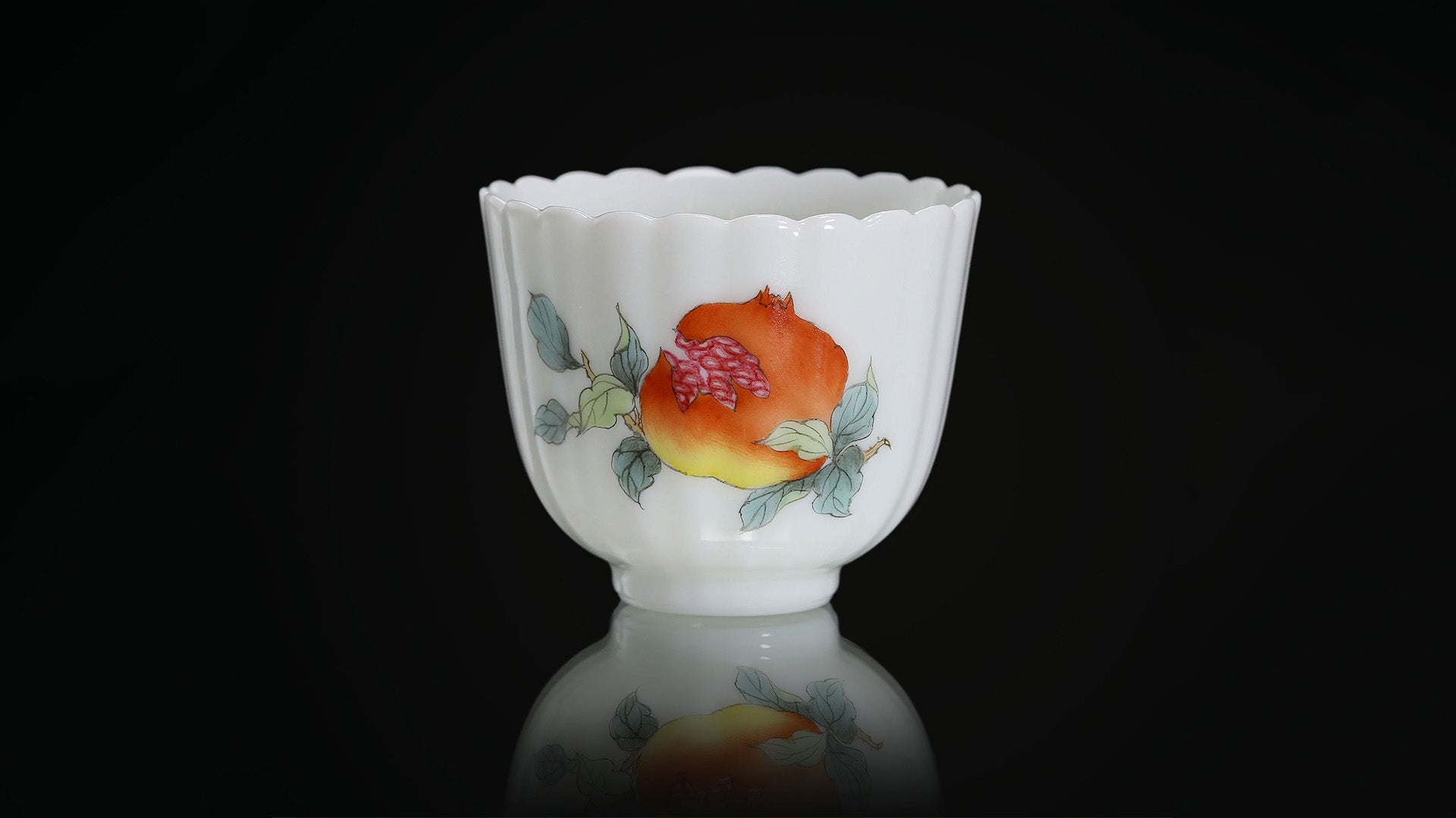 Many Children, Many Blessings: Famille Rose Tea Cup