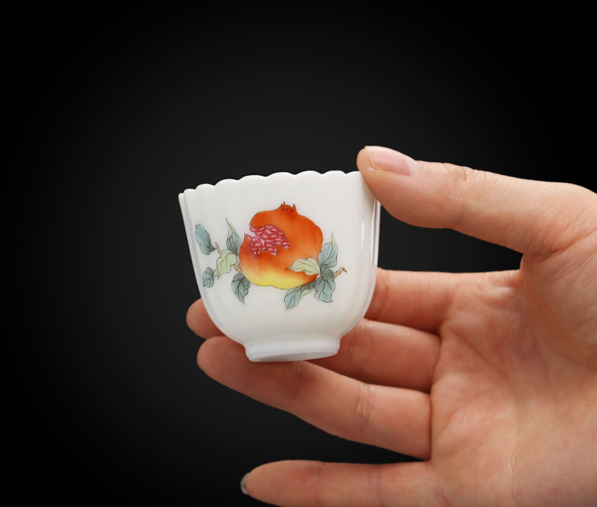 Many Children, Many Blessings: Famille Rose Tea Cup