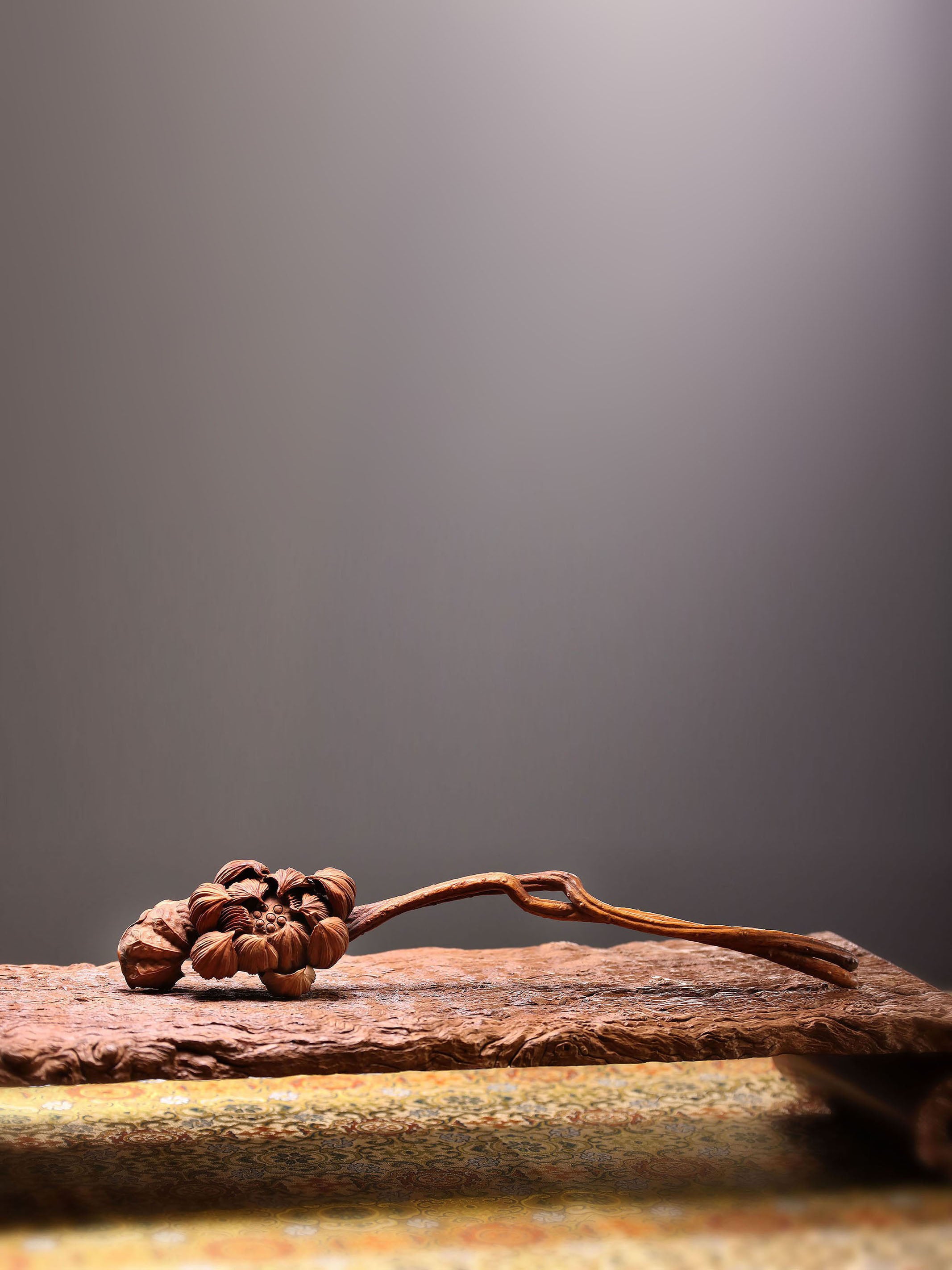 Boxwood hand-carved Ruyi