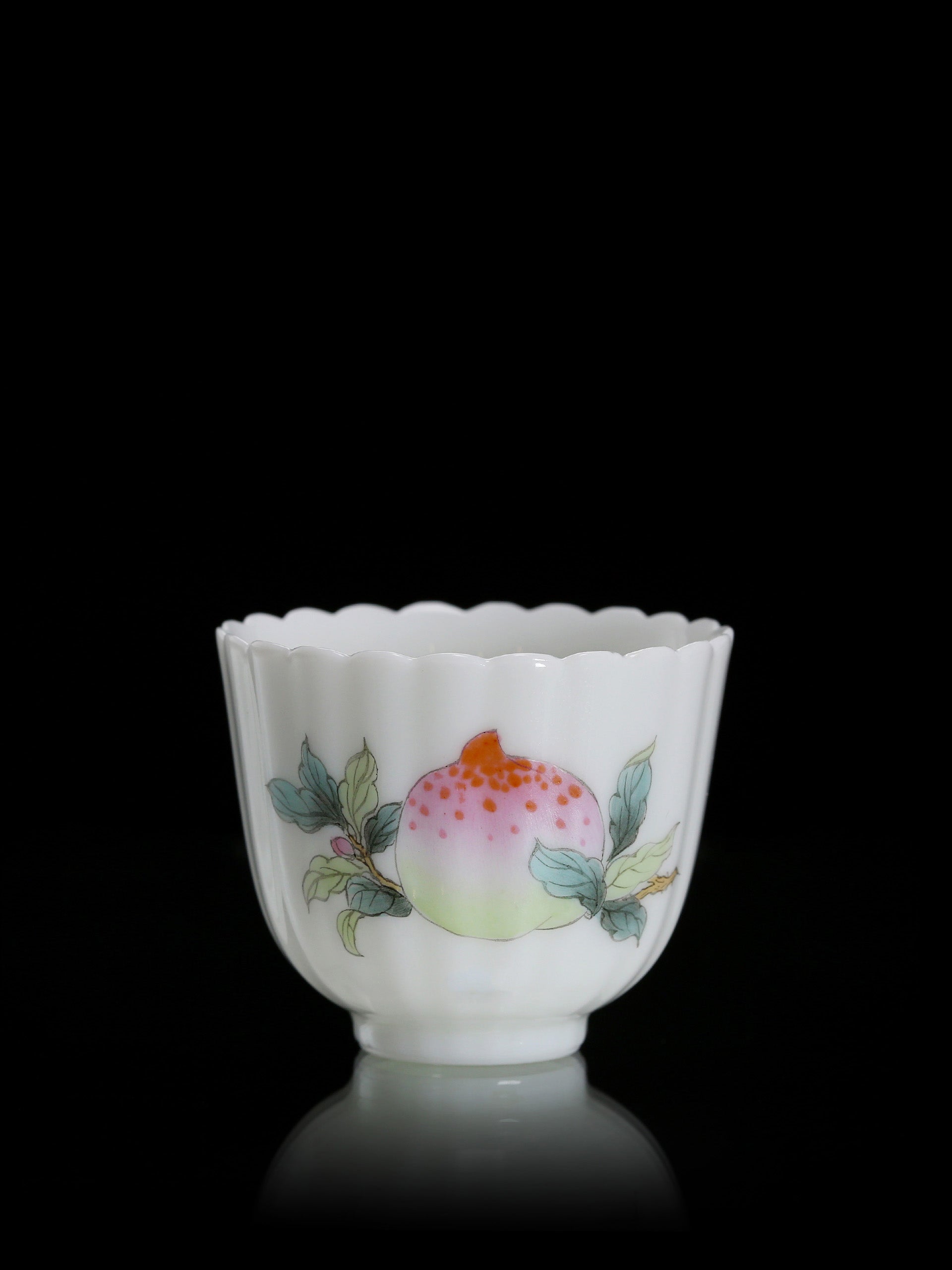 Many Children, Many Blessings: Famille Rose Tea Cup