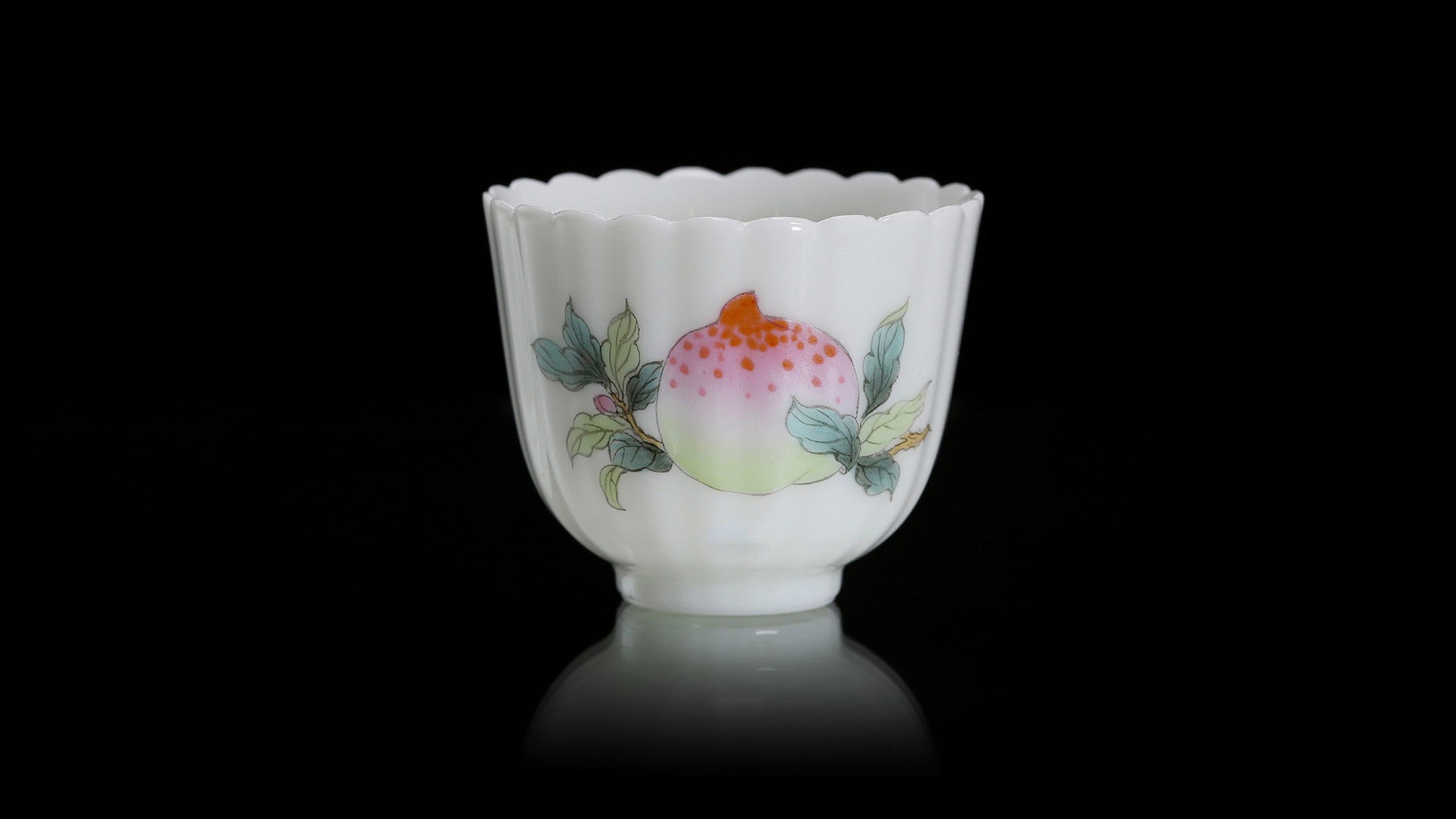 Many Children, Many Blessings: Famille Rose Tea Cup