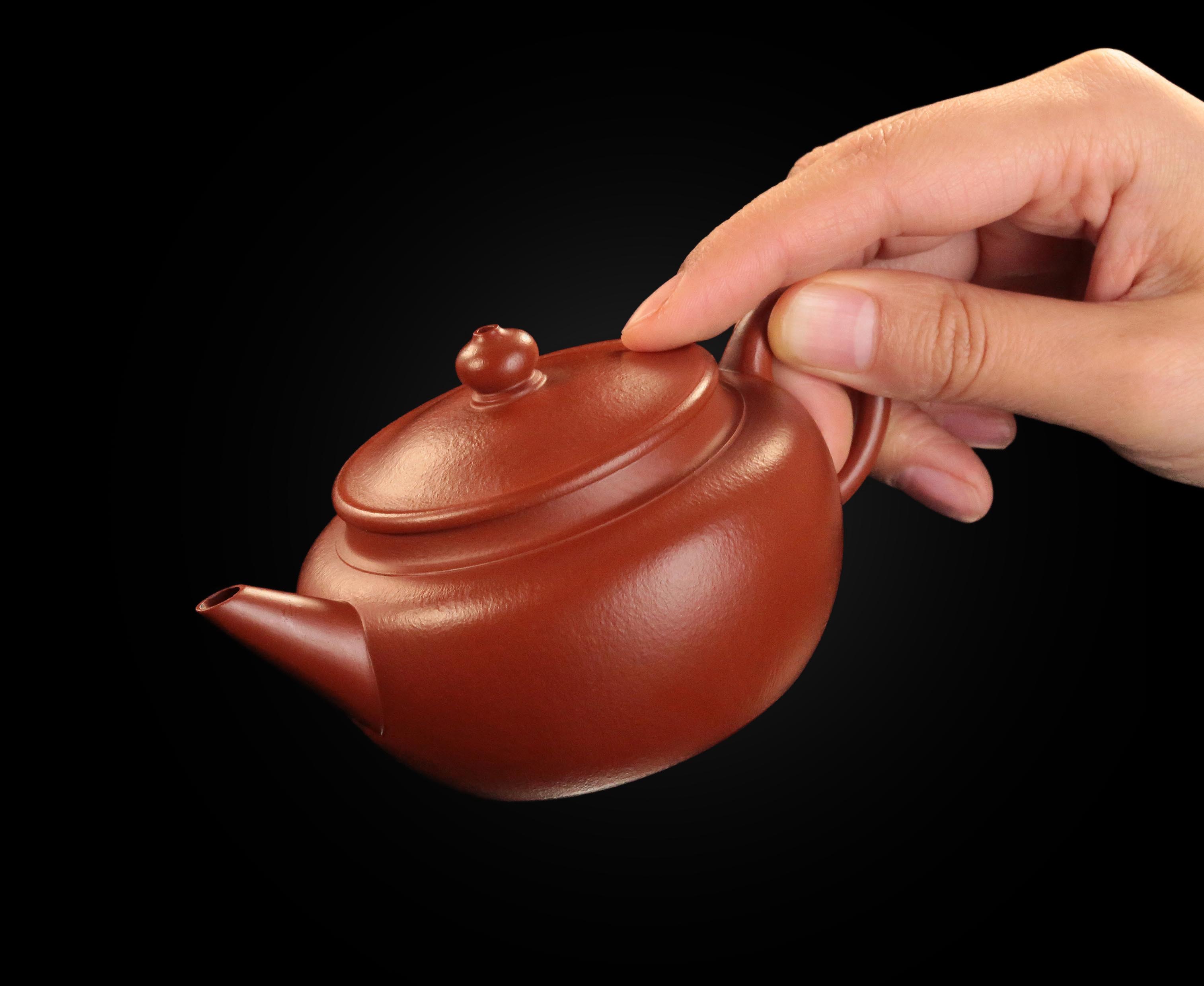 Zhu Ni flat-lid horizontal teapot