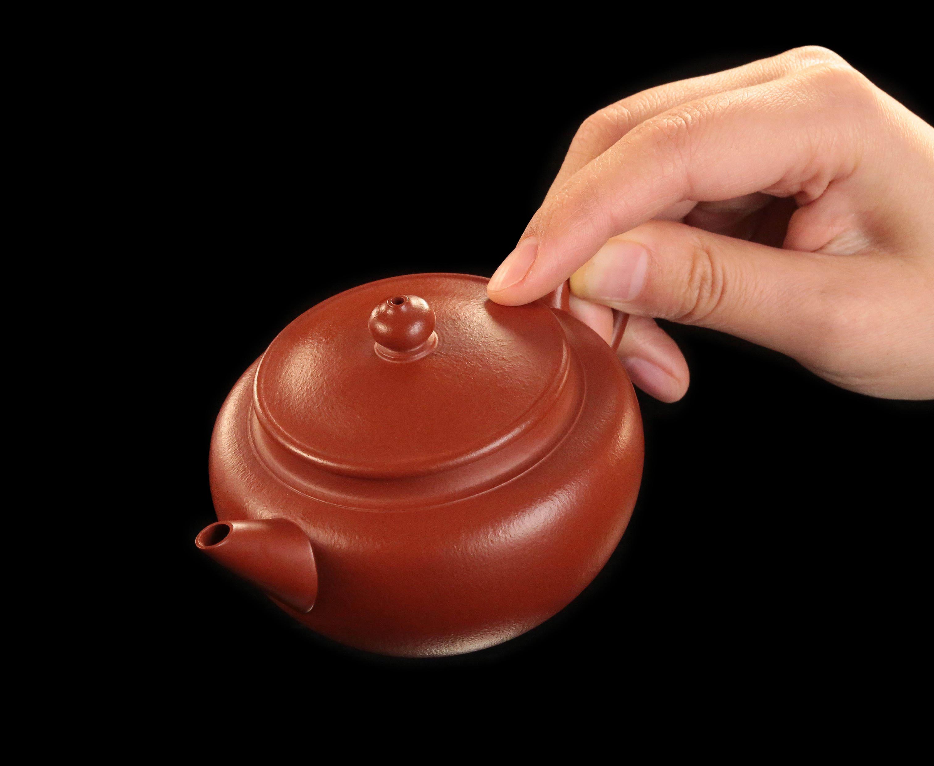 Zhu Ni flat-lid horizontal teapot