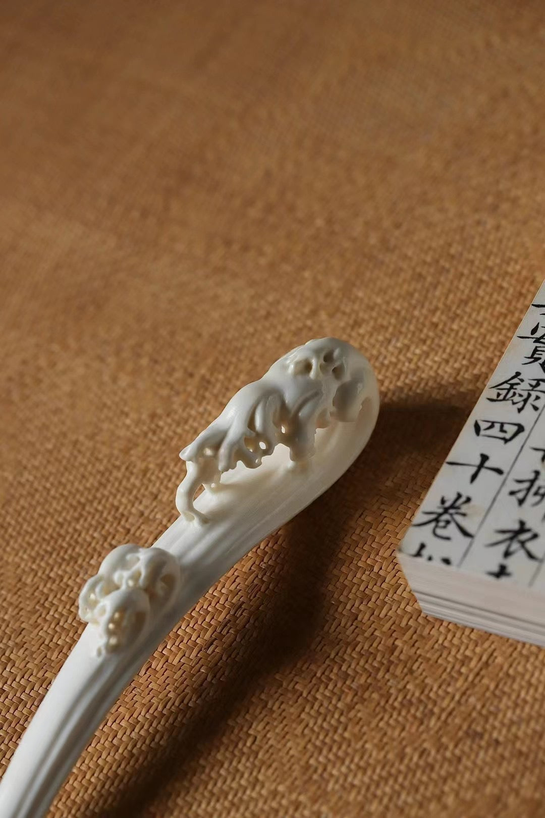 Deer antlers, smooth sailing, and auspicious pen rest