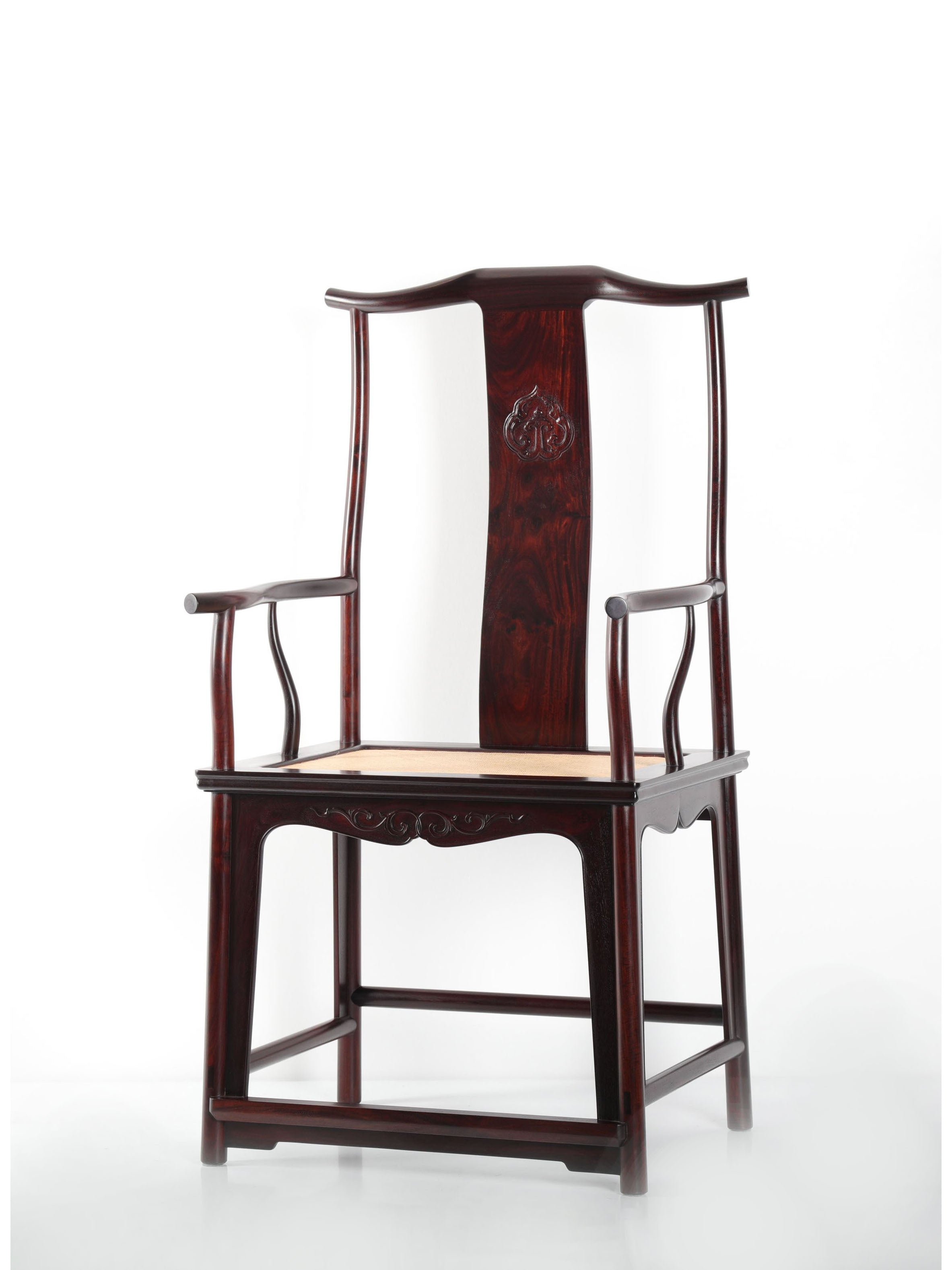 Rosewood/Burmese rosewood, Wang Shixiang style four-section official hat chair