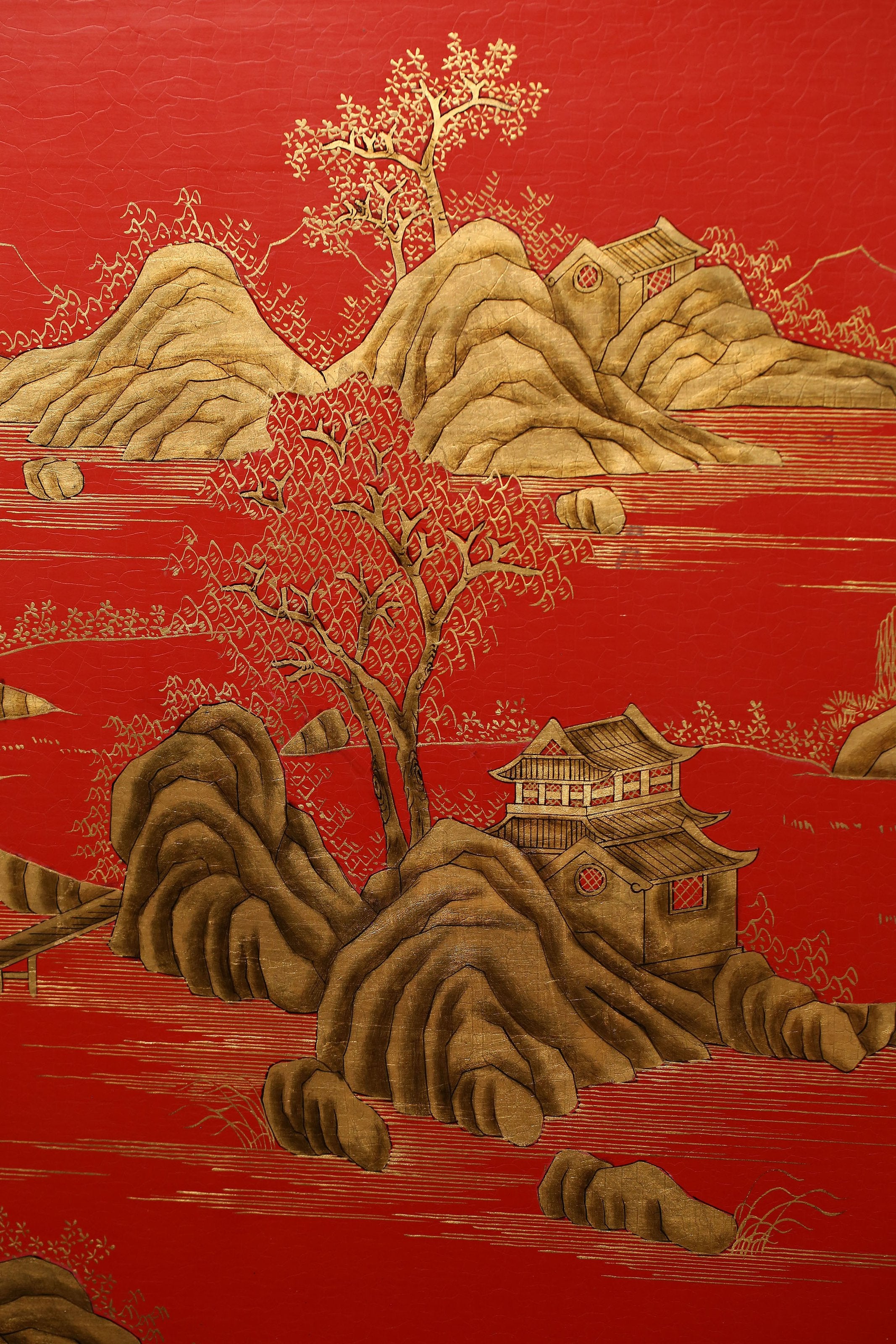 Inlaid "Four Gentlemen" Screen