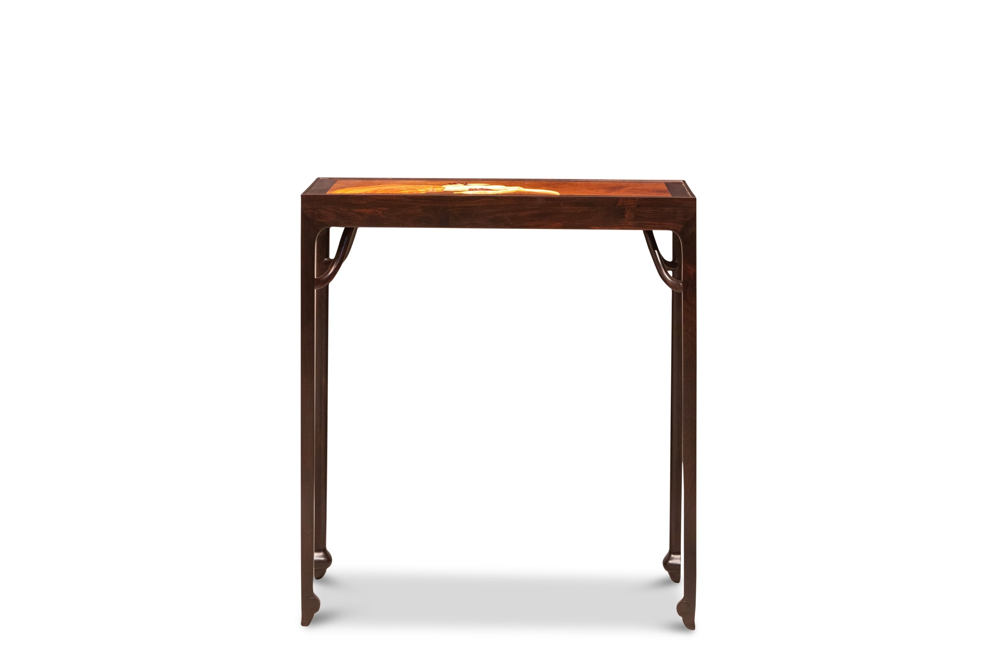 Black rosewood inlaid with golden nanmu core