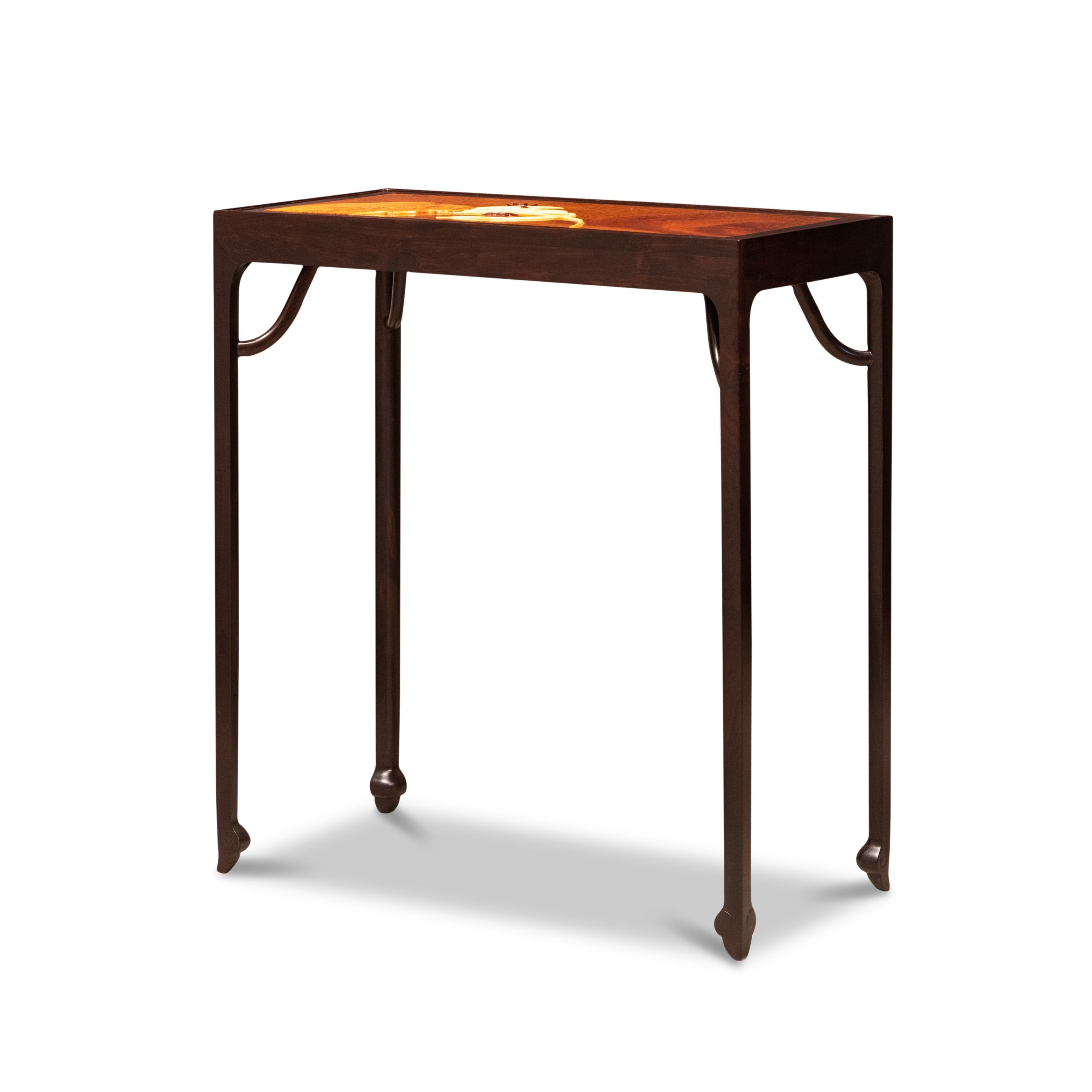 Black rosewood inlaid with golden nanmu core