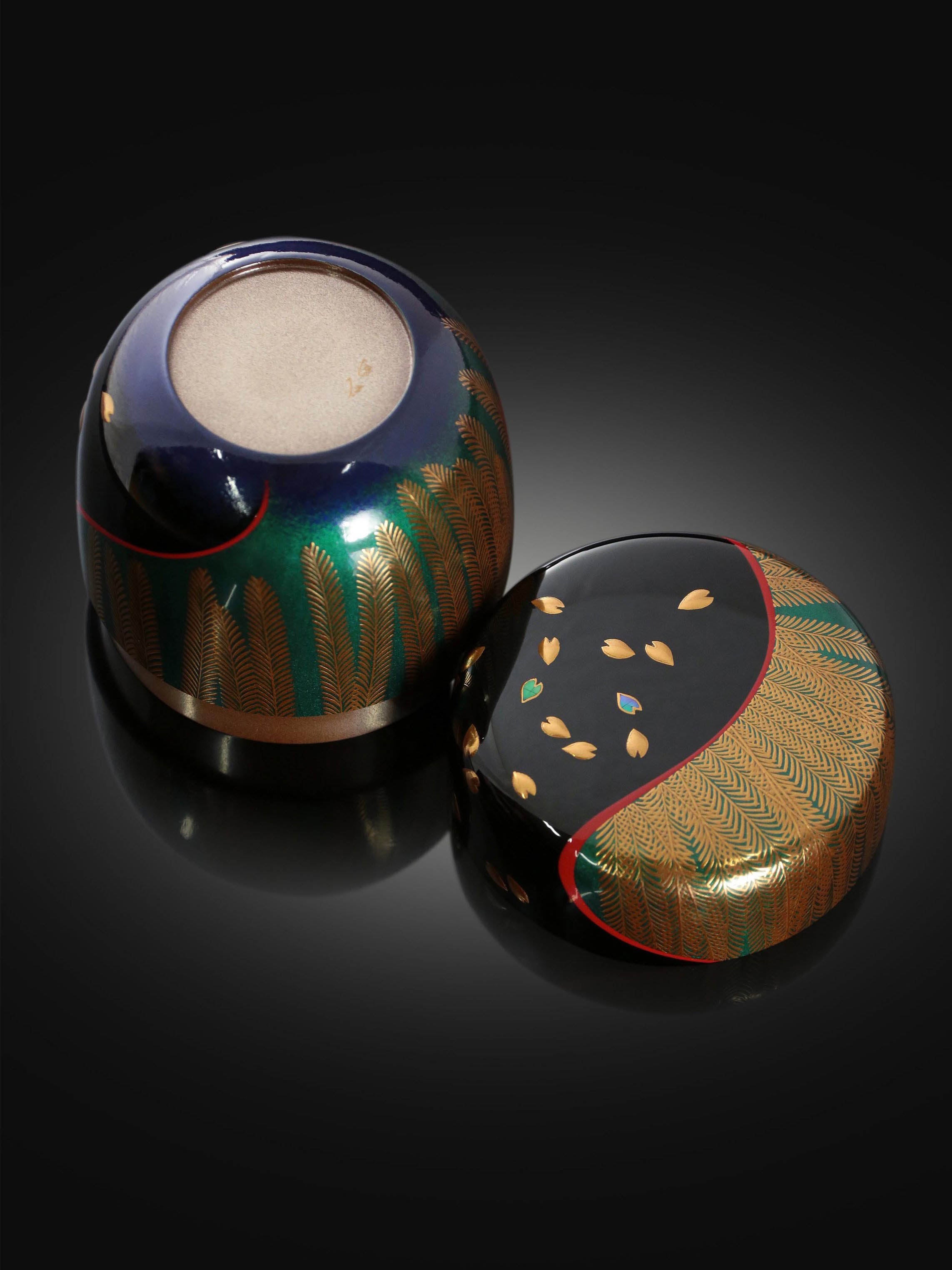 Spring Tea and Jujube Painting | Works by Lacquerware Master Matsuyama