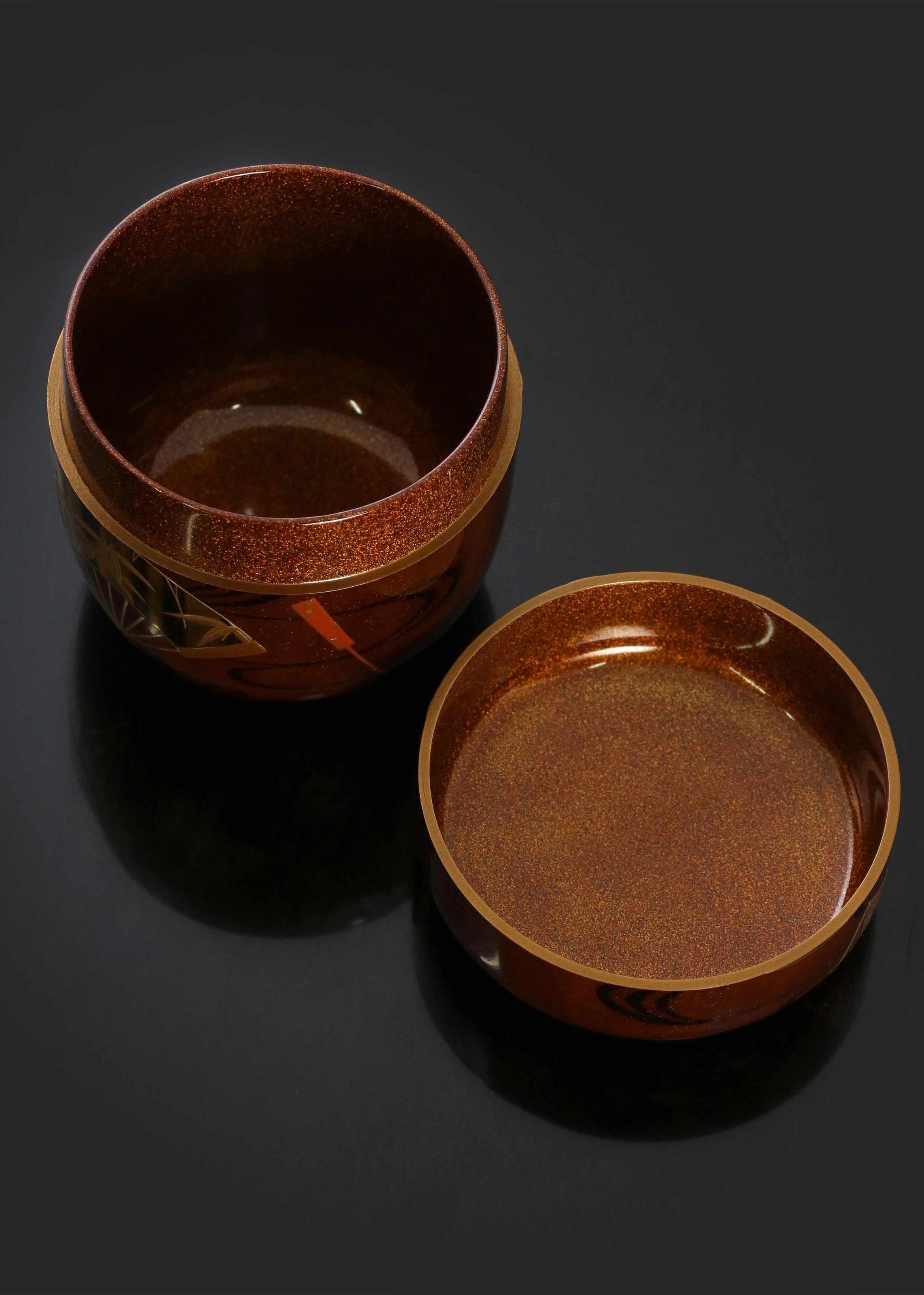 Fan-shaped painting of the Four Gentlemen (tea and jujube) | Songshan's work