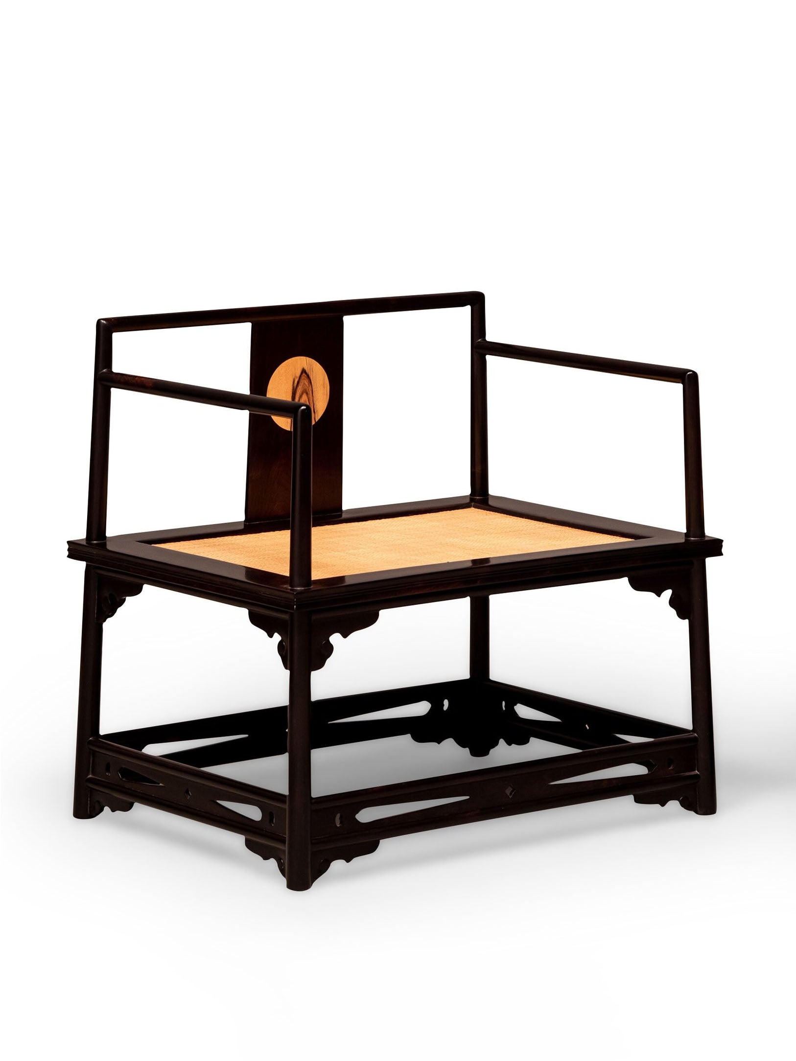 Black rosewood and black persimmon wood Song-style handrails