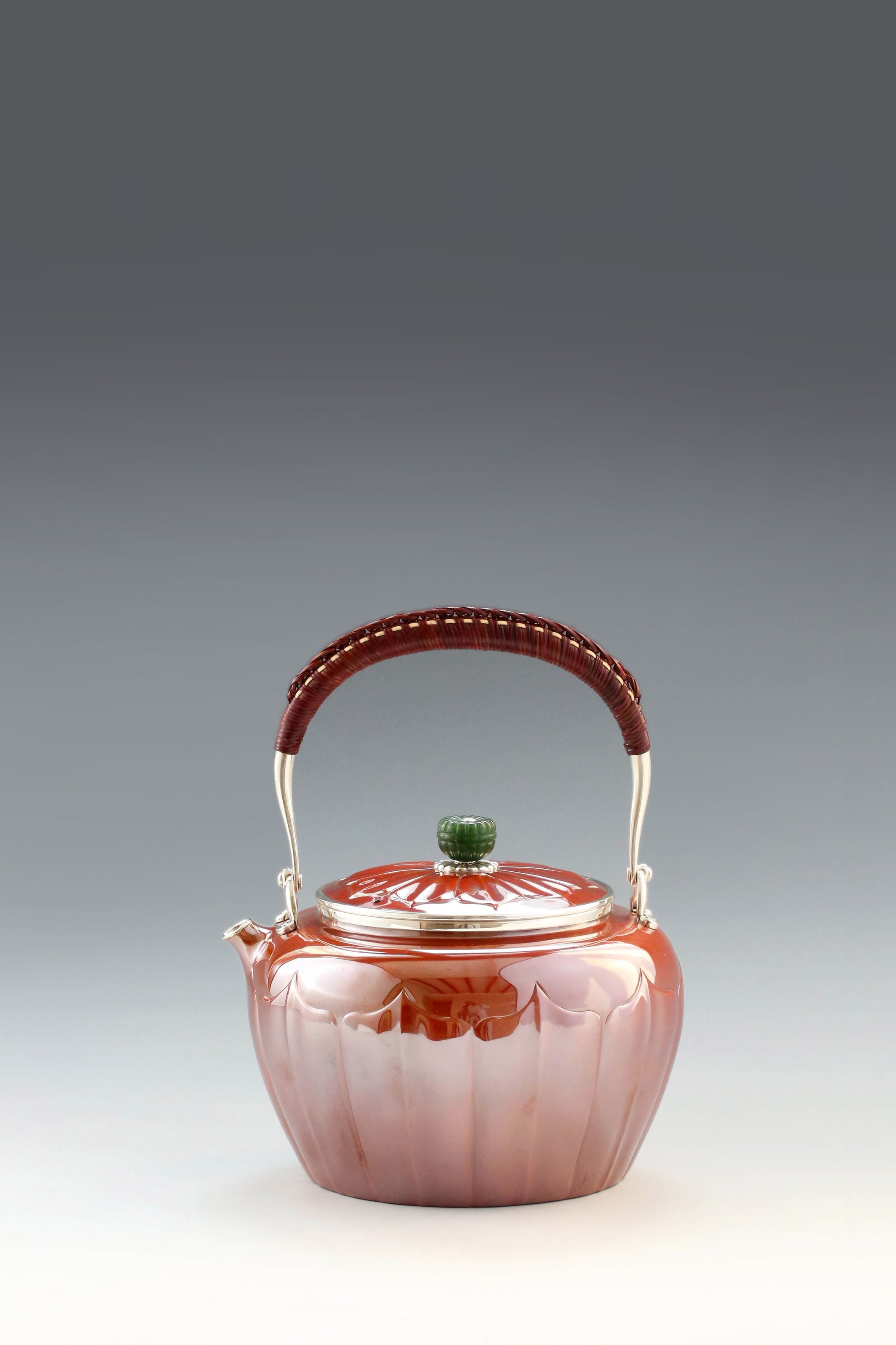 Song Dynasty Lotus Petal Copper-Plated Silver Teapot
