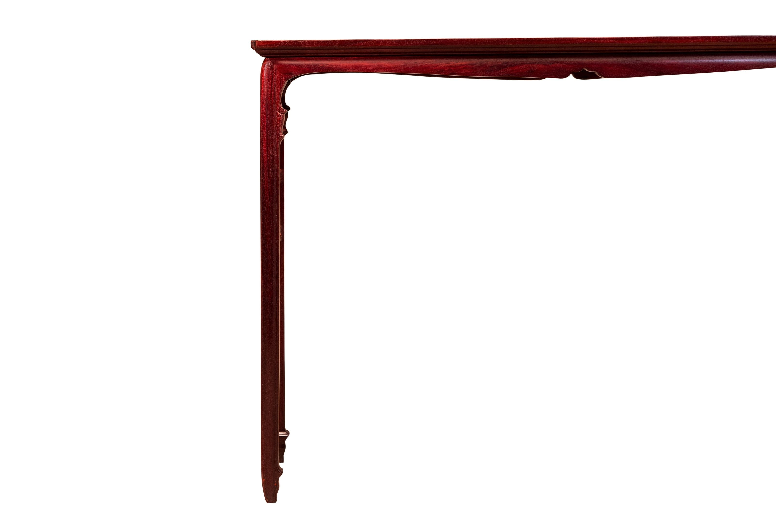 Zambian rosewood Song-style zither table | console table