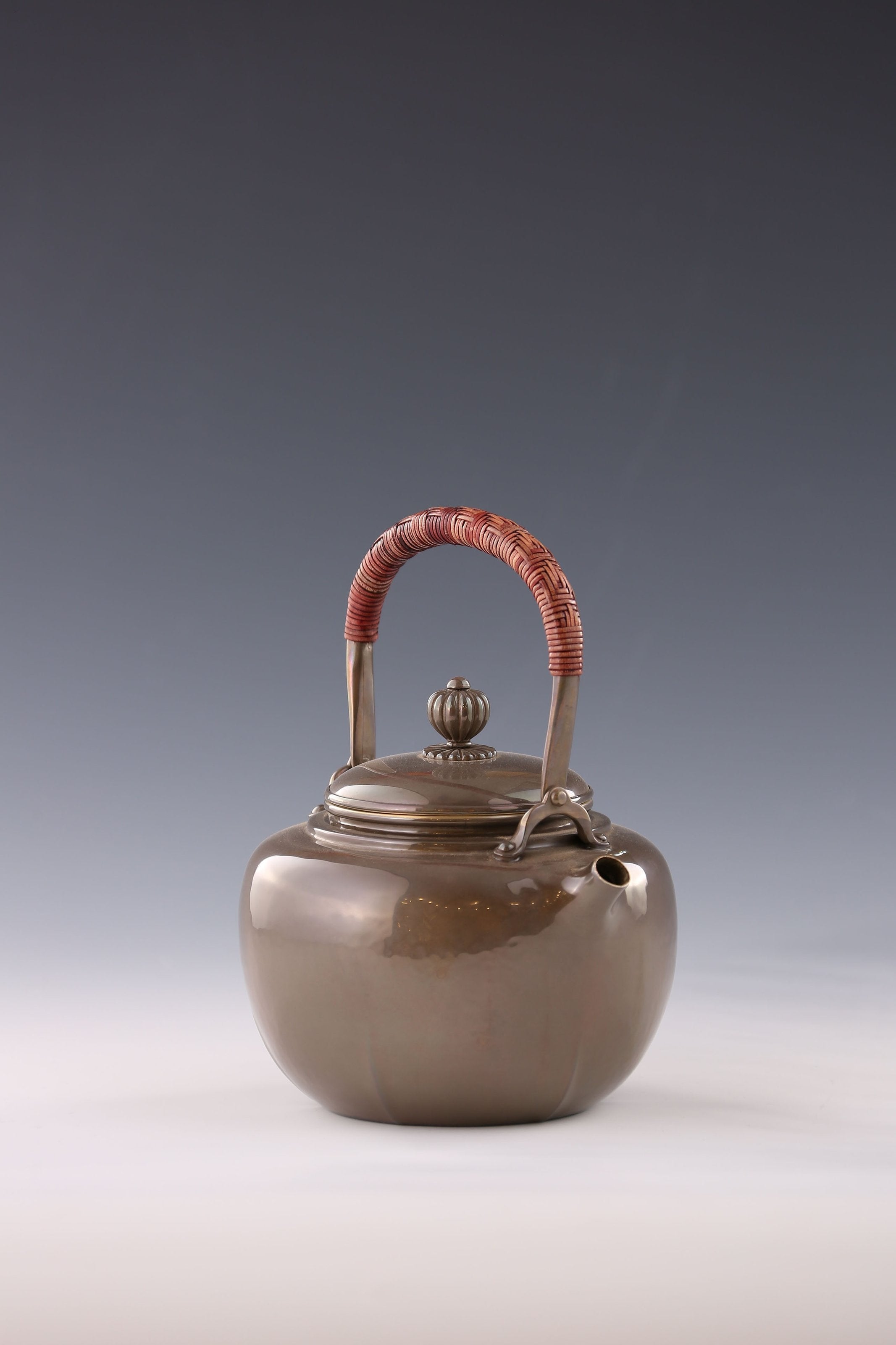 Tang Dynasty Style - Six-Sided Silver Pot