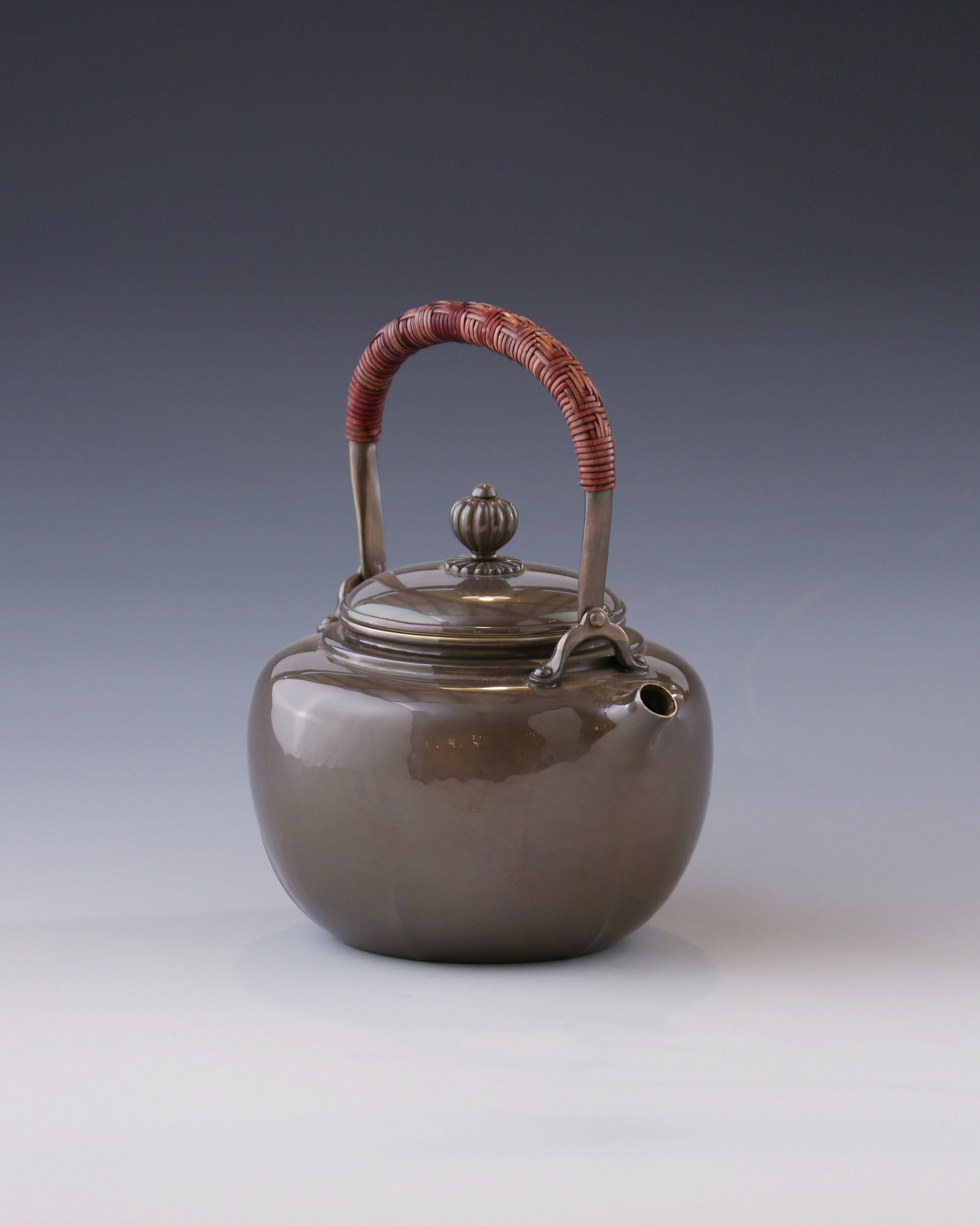 Tang Dynasty Style - Six-Sided Silver Pot