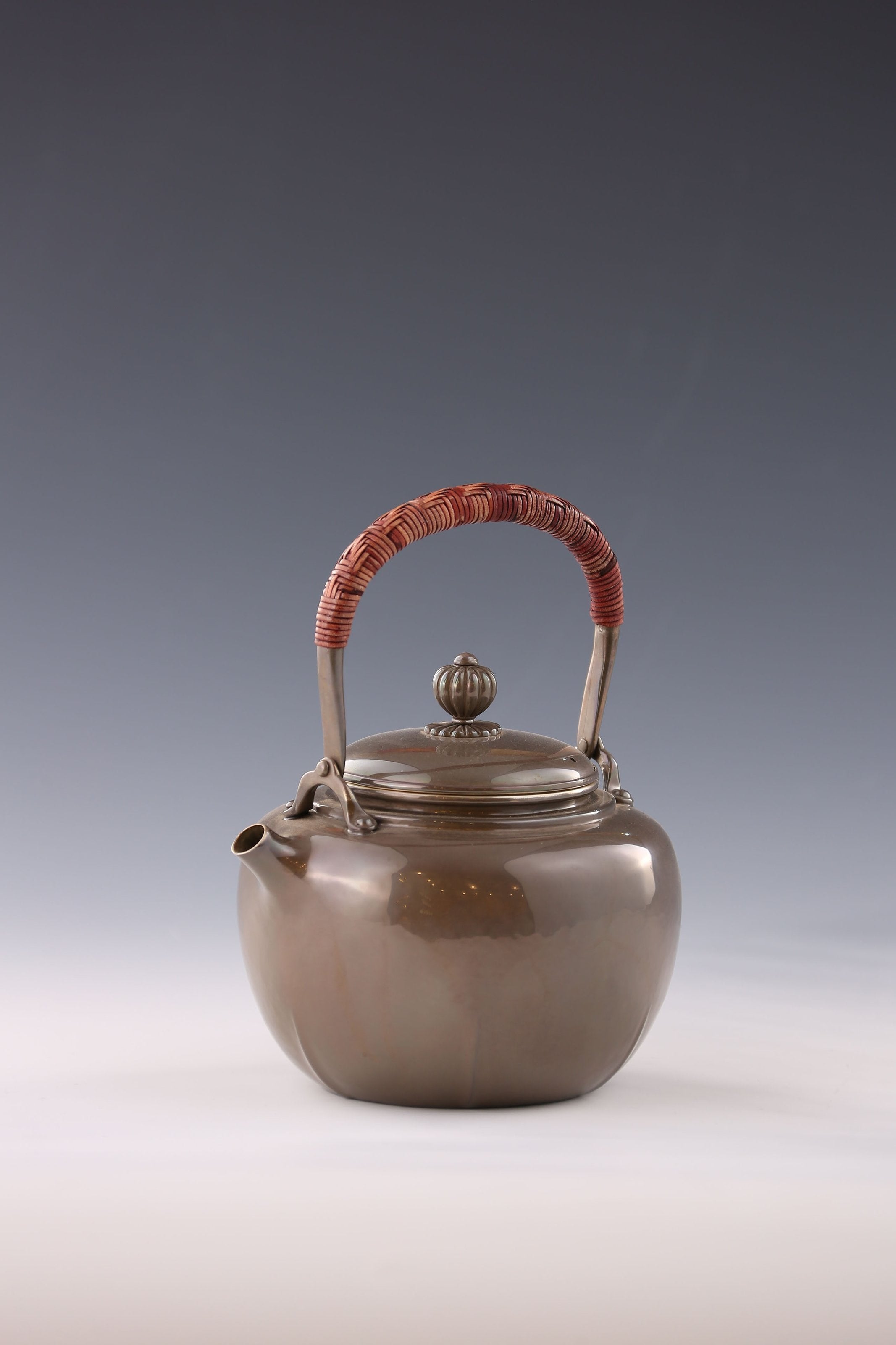 Tang Dynasty Style - Six-Sided Silver Pot