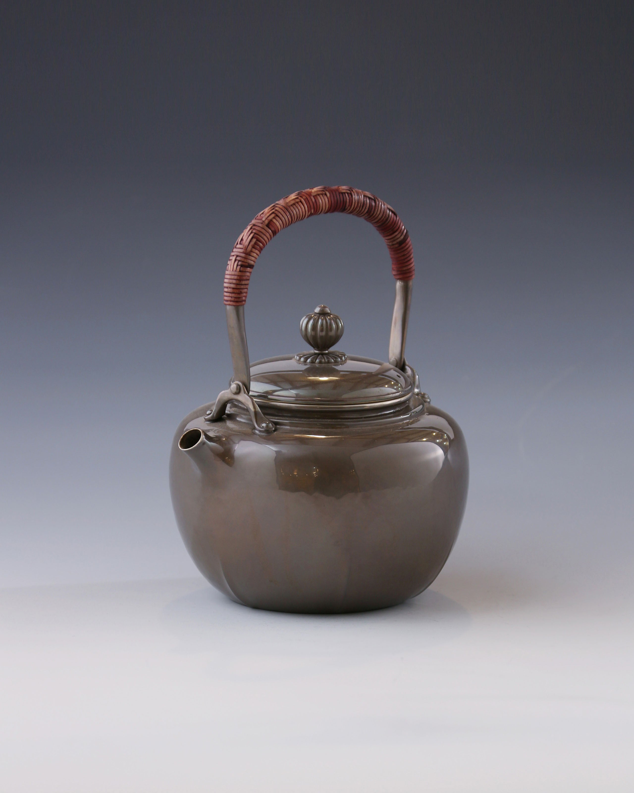 Tang Dynasty Style - Six-Sided Silver Pot