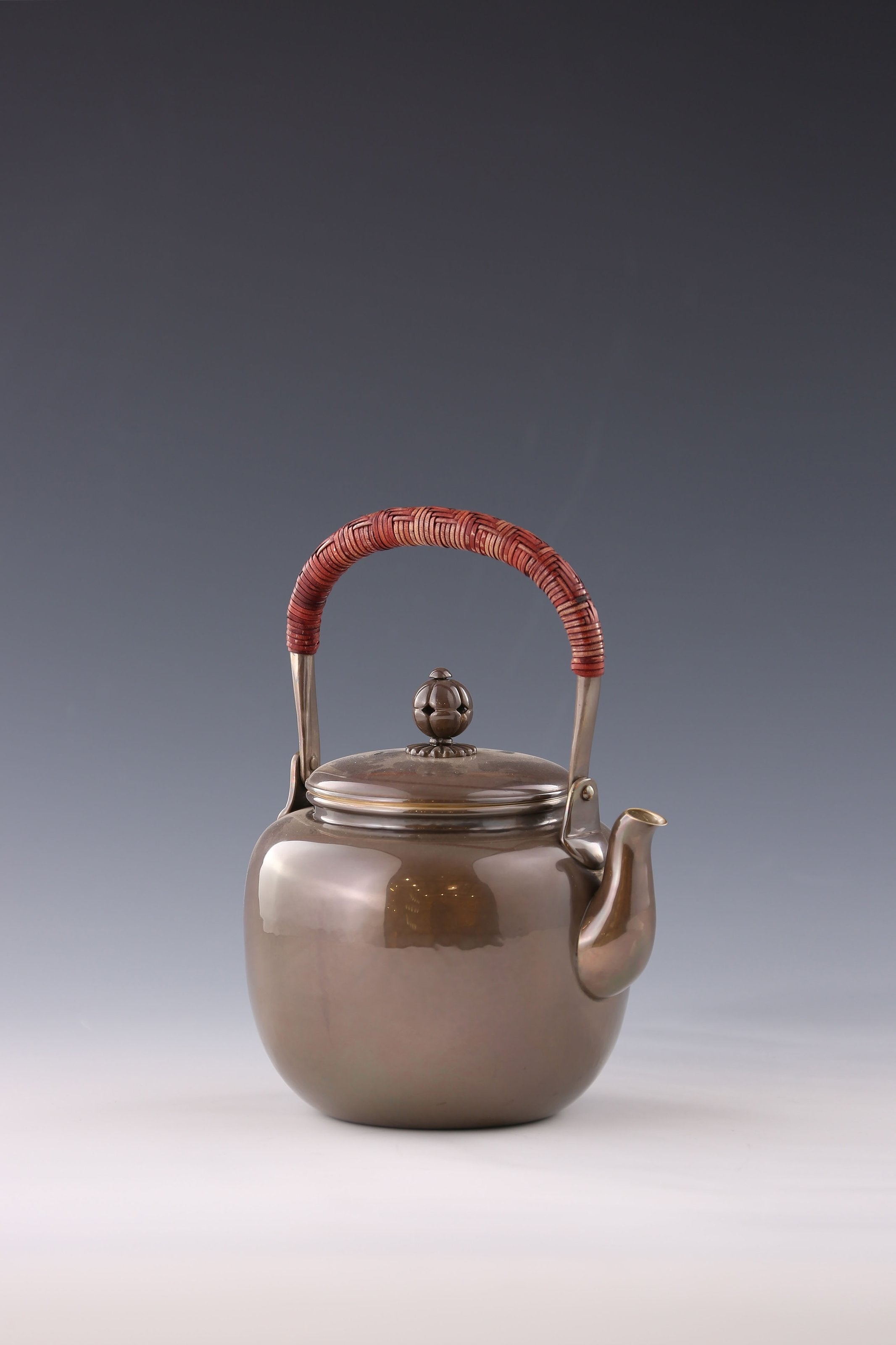 Tang Dynasty Style - Date-Shaped Purple Silver Teapot